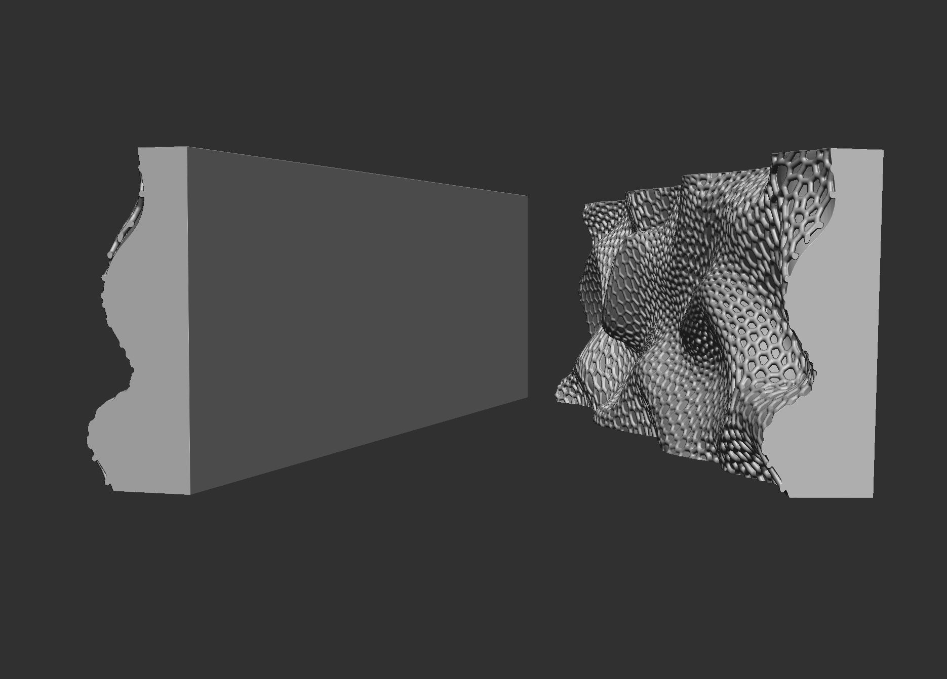 Parametric wall voronoi 3D print model_14