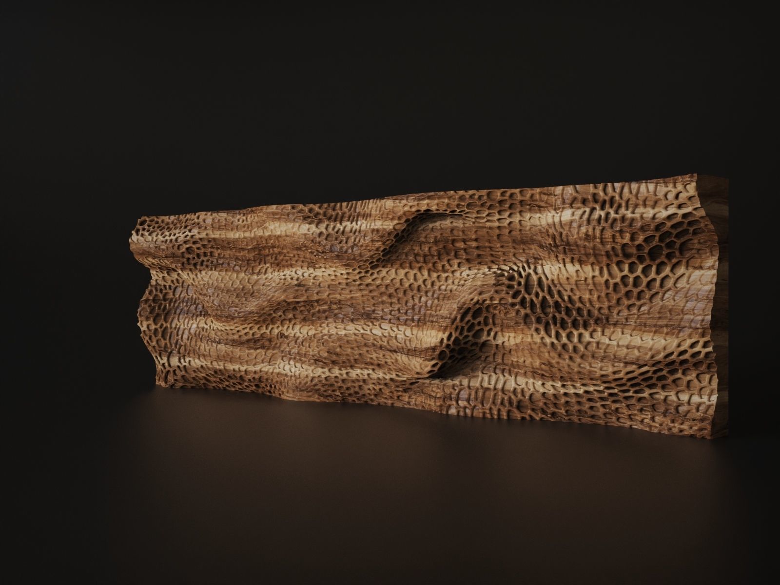 Parametric wall voronoi 3D print model_15