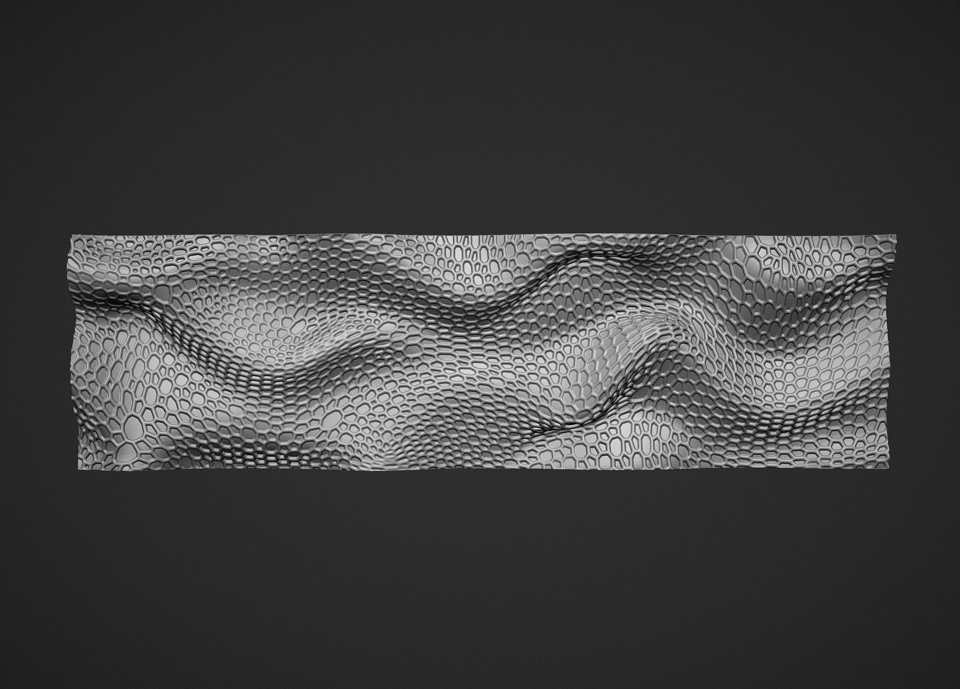 Parametric wall voronoi 3D print model_5