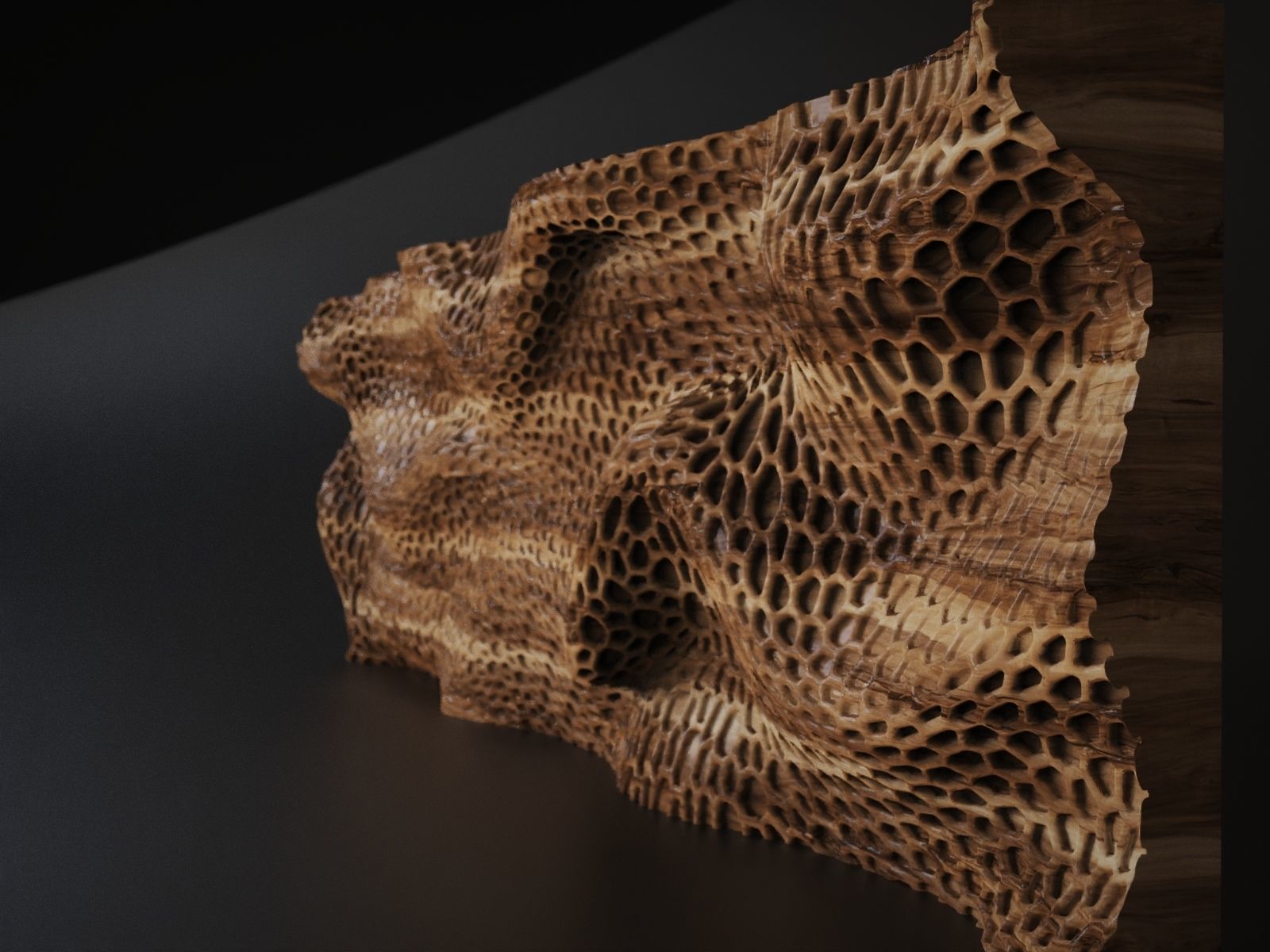 Parametric wall voronoi 3D print model_16