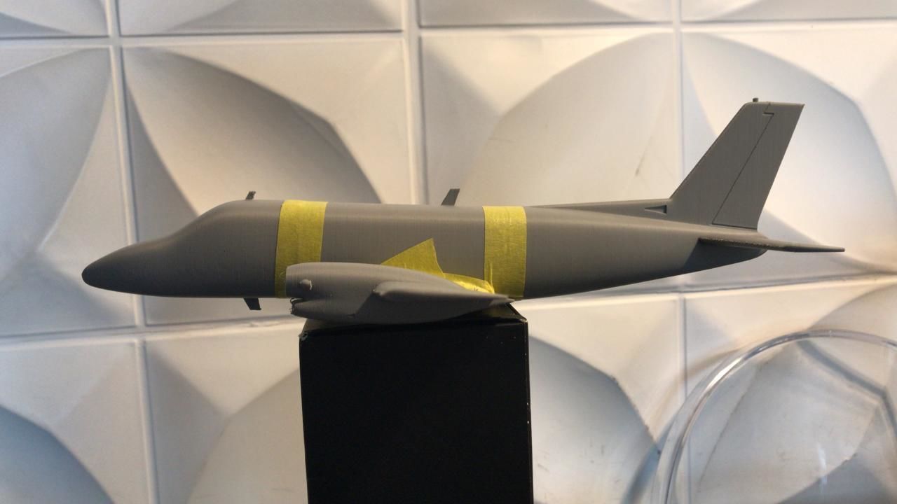 Embraer 110 Bandeirante 3D print model_3