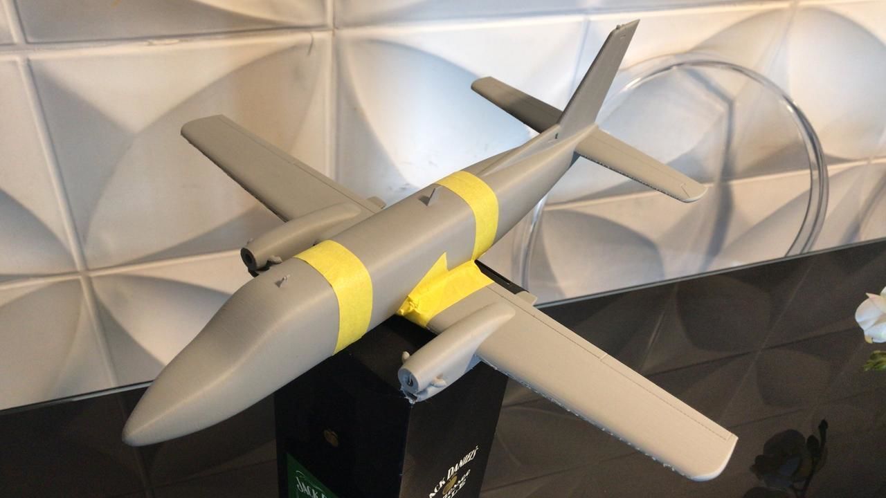 Embraer 110 Bandeirante 3D print model_2