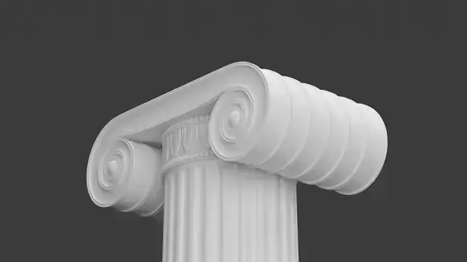 Ionic greek column