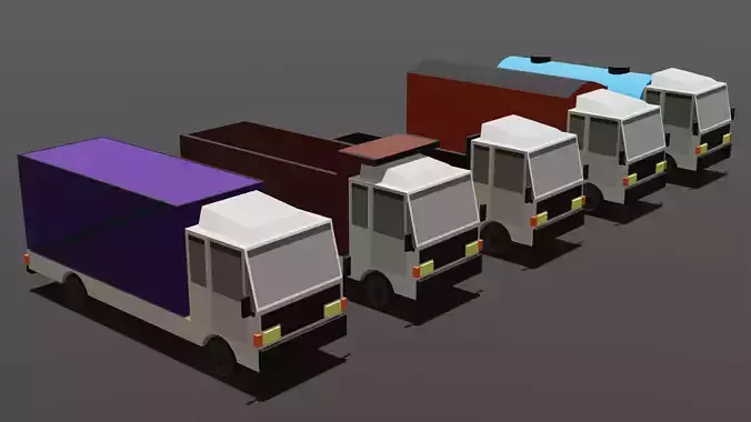Low-Poly Trucks Pack