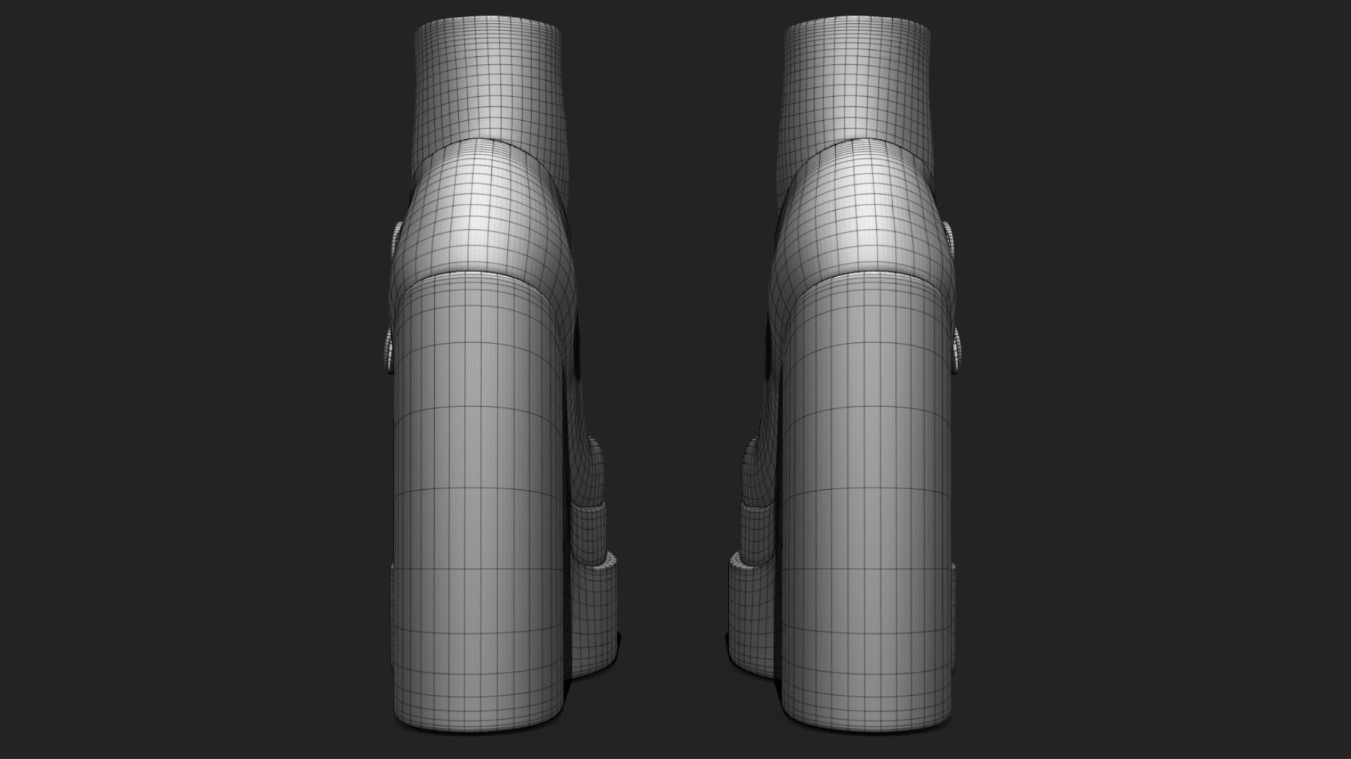 Platform High Heels BUNDLE with Socks Low-poly 3D model_20