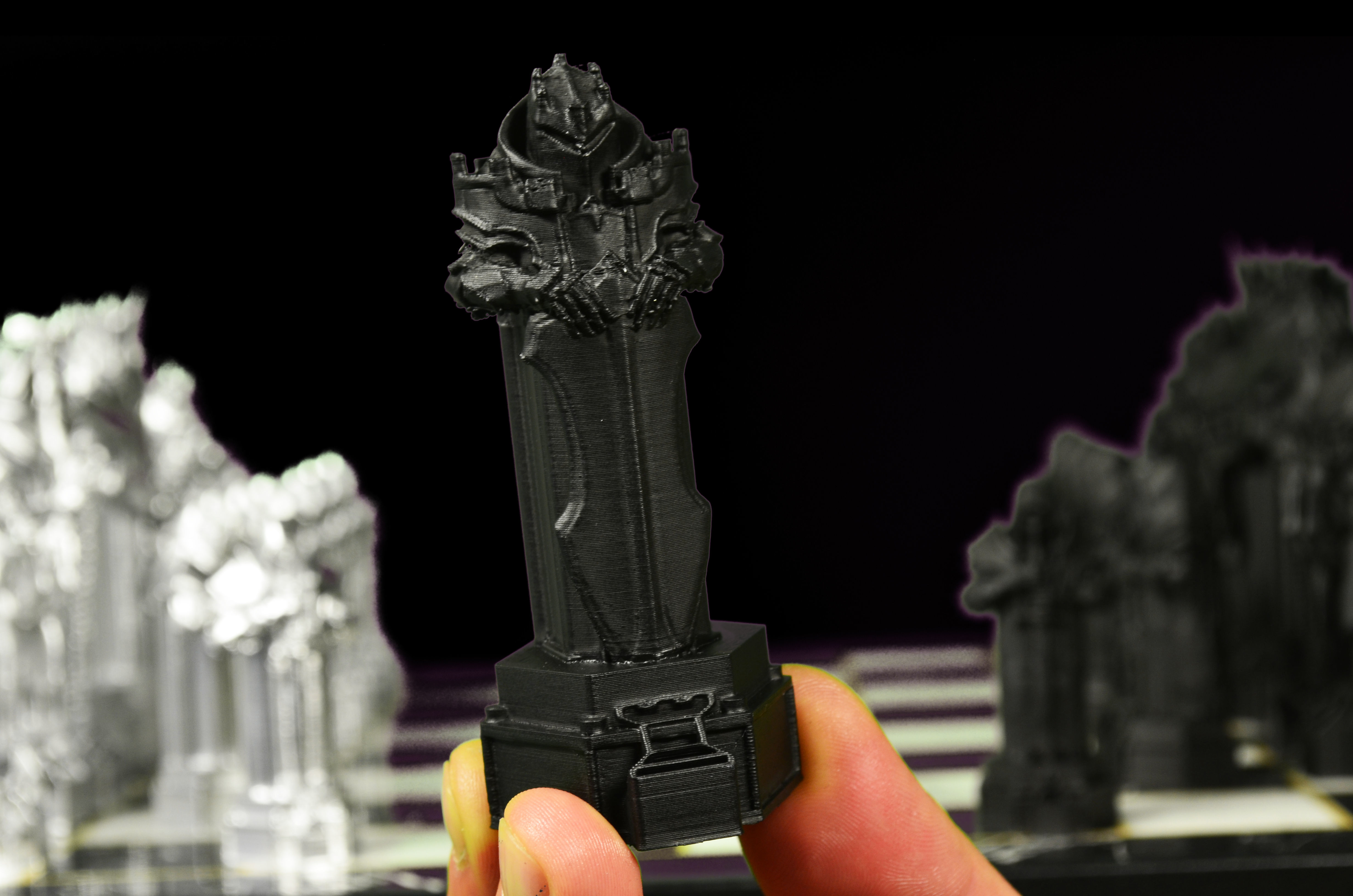 Knight - Crusader V2 Chess Set - 6 Chess Pieces 3D print model_20