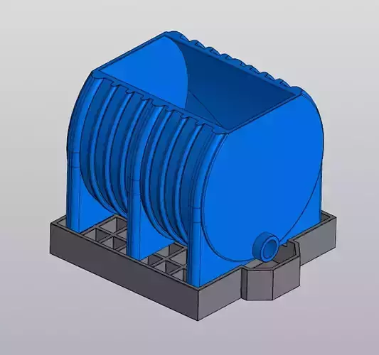 Water tank Planter 3D print model