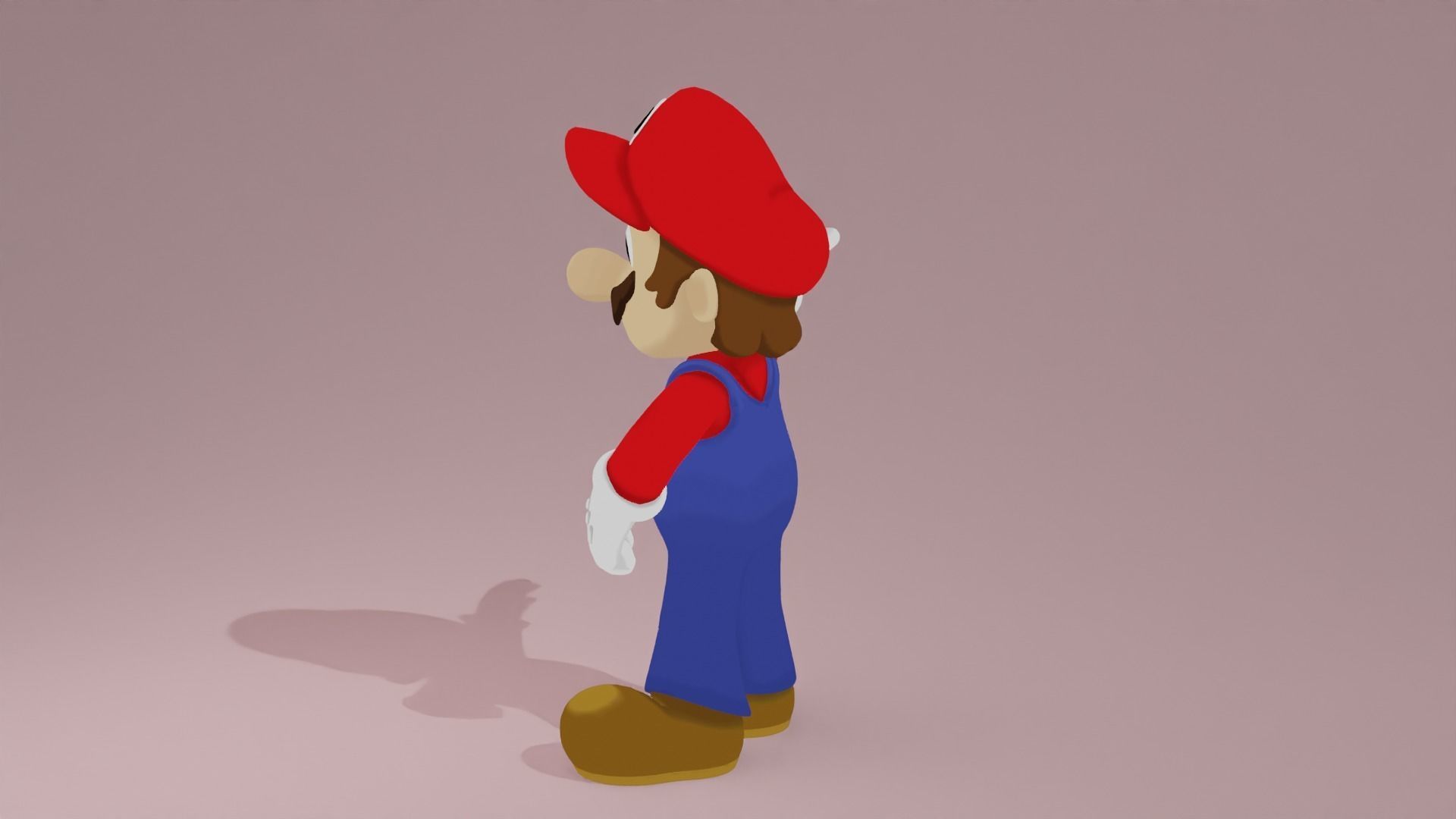 Mario cartoon Mario and Luigi 3D model_2