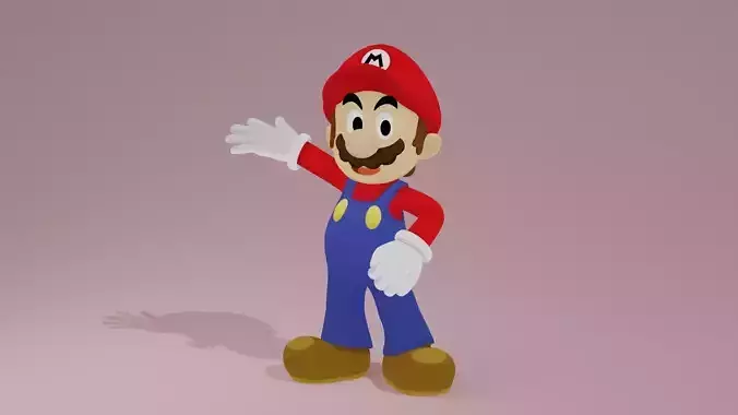 Mario cartoon Mario and Luigi 3D model