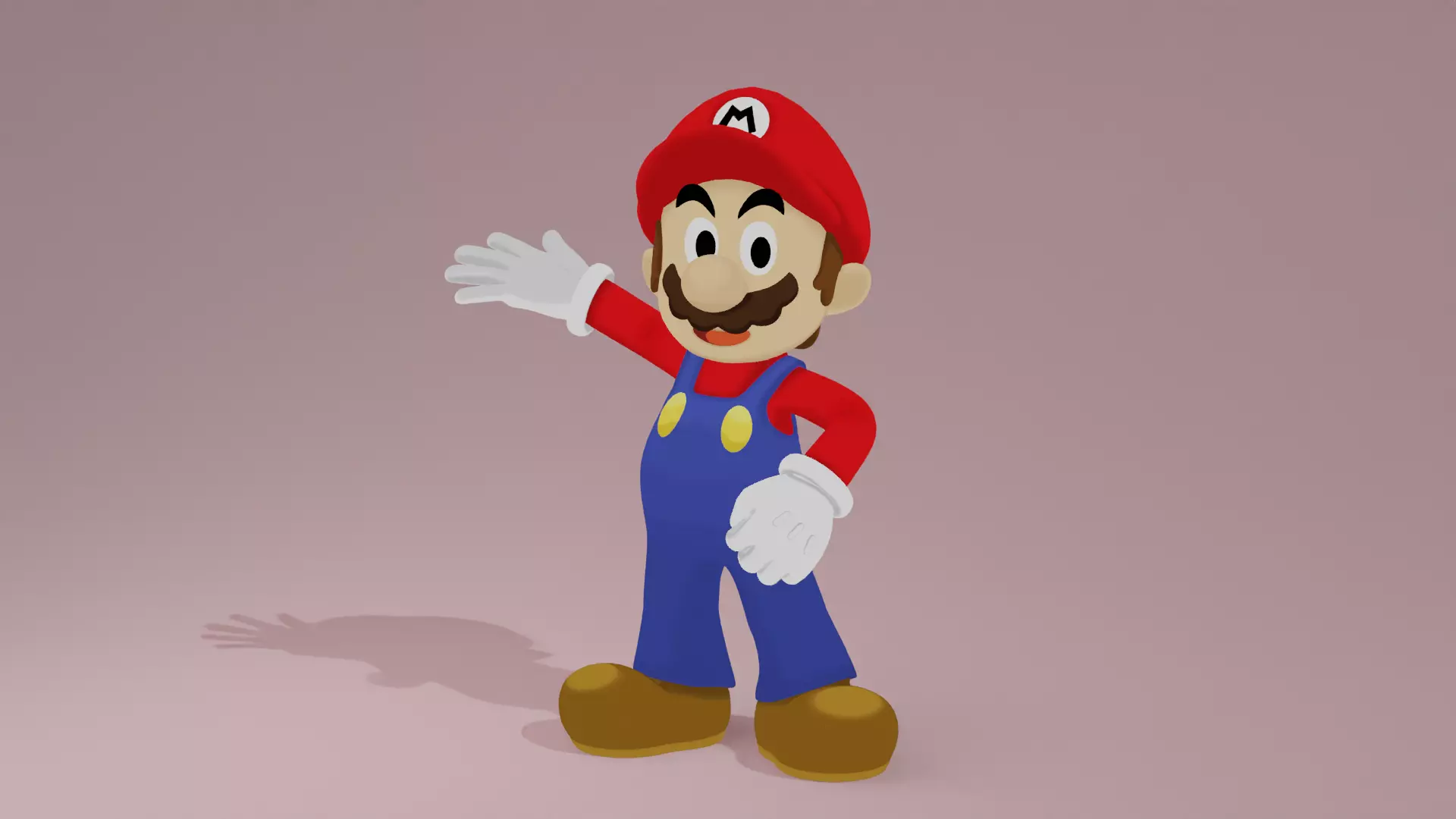 Mario cartoon Mario and Luigi 3D model_0