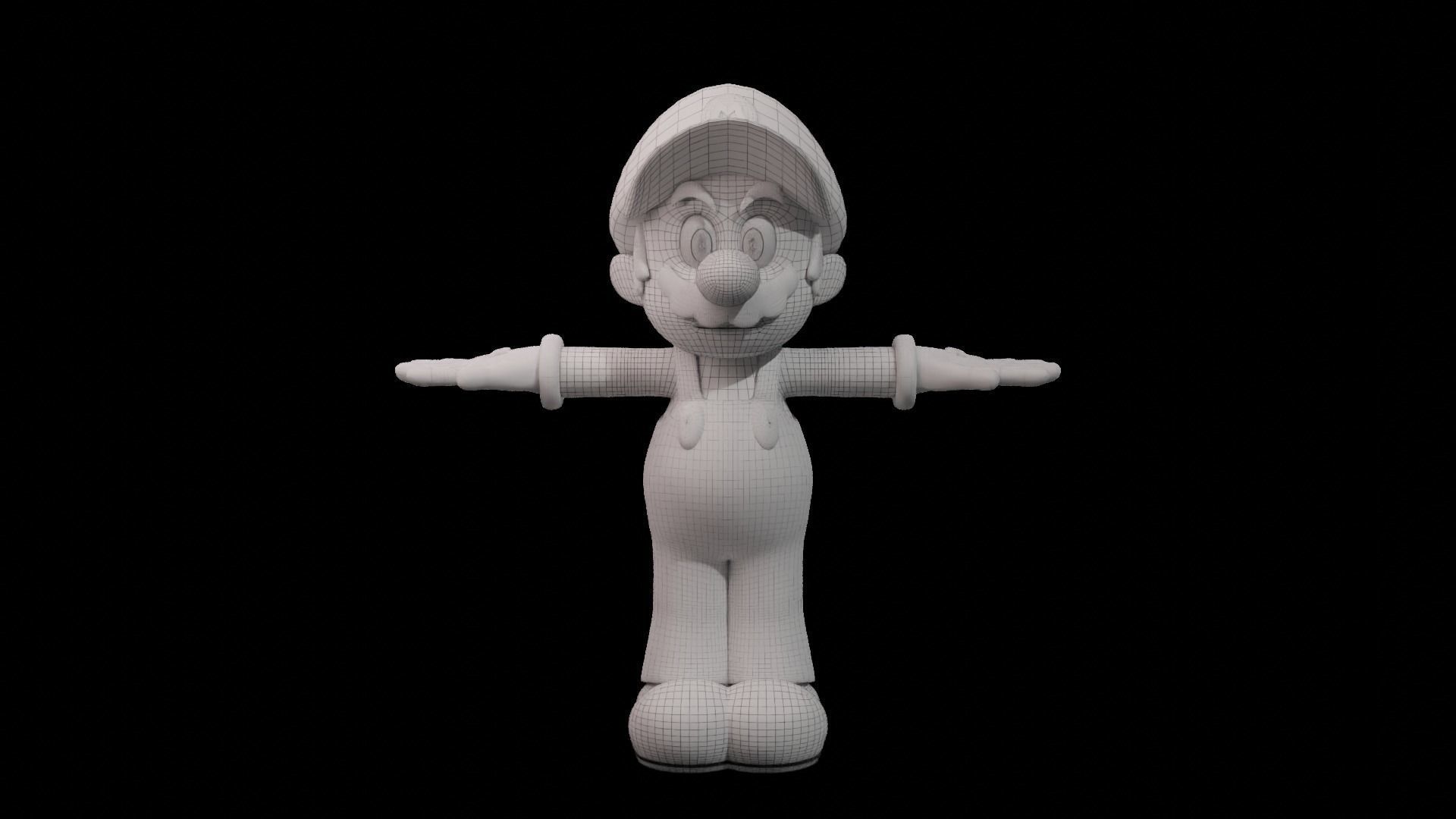 Mario cartoon Mario and Luigi 3D model_8