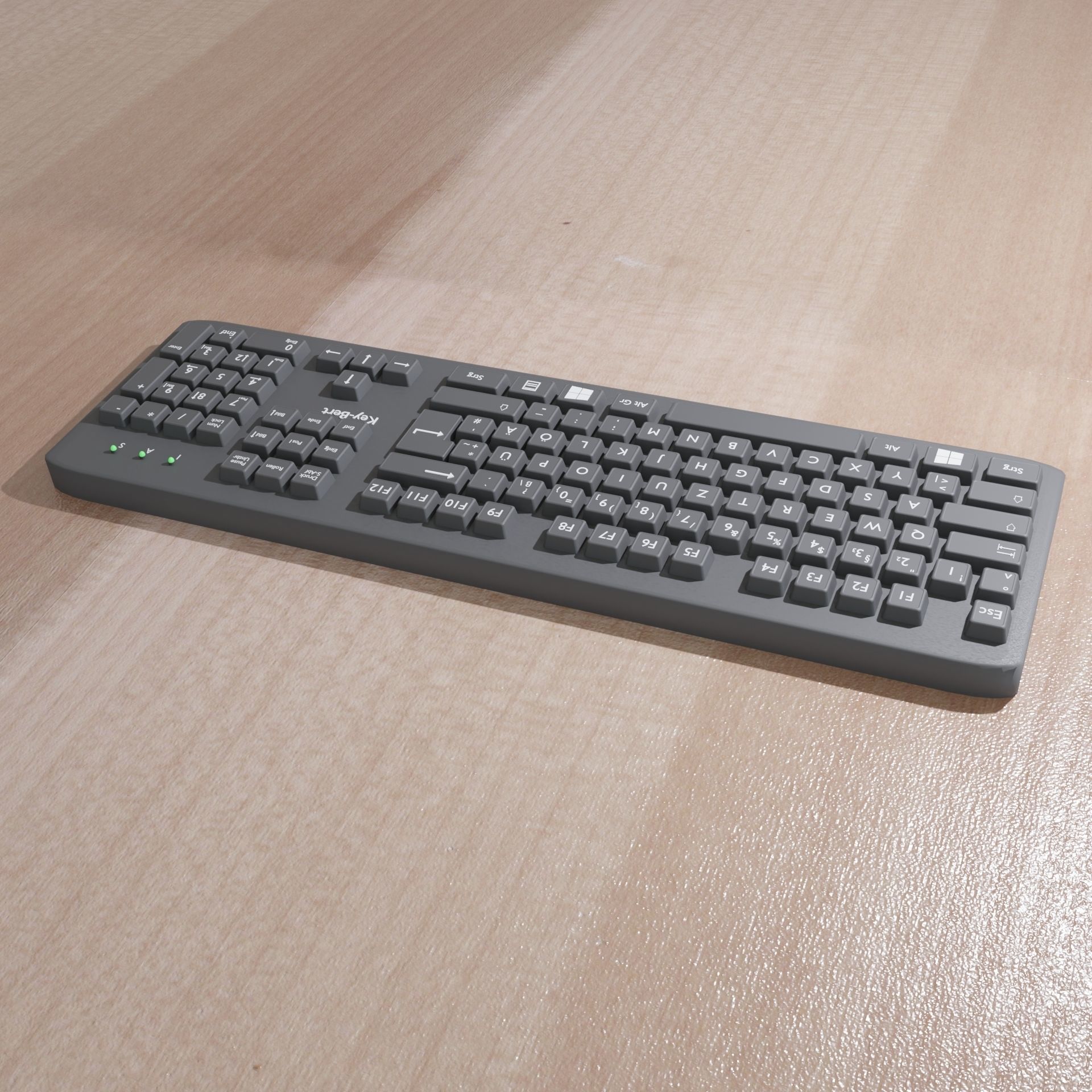Keyboard - 3D Model Low-poly 3D model_2