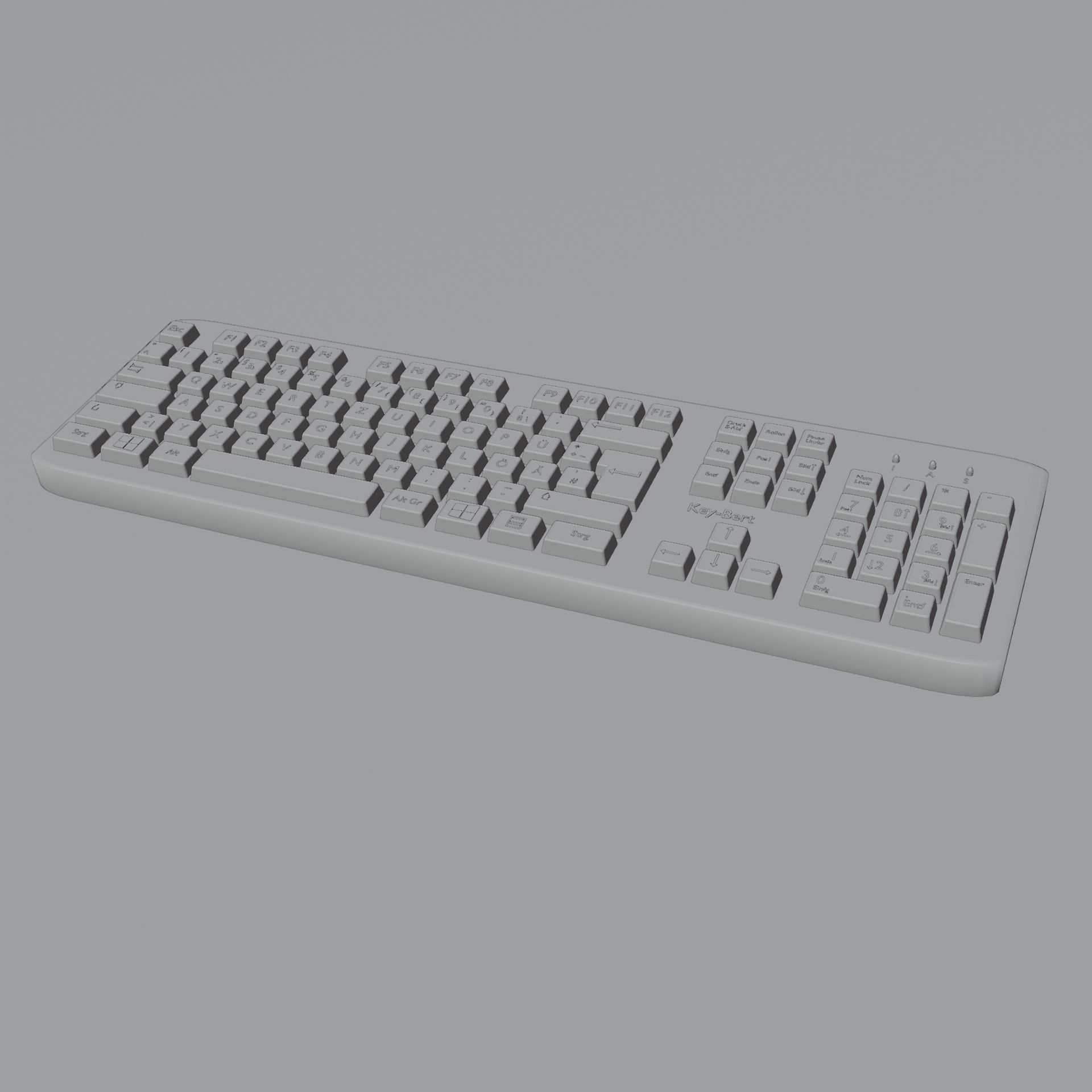 Keyboard - 3D Model Low-poly 3D model_6