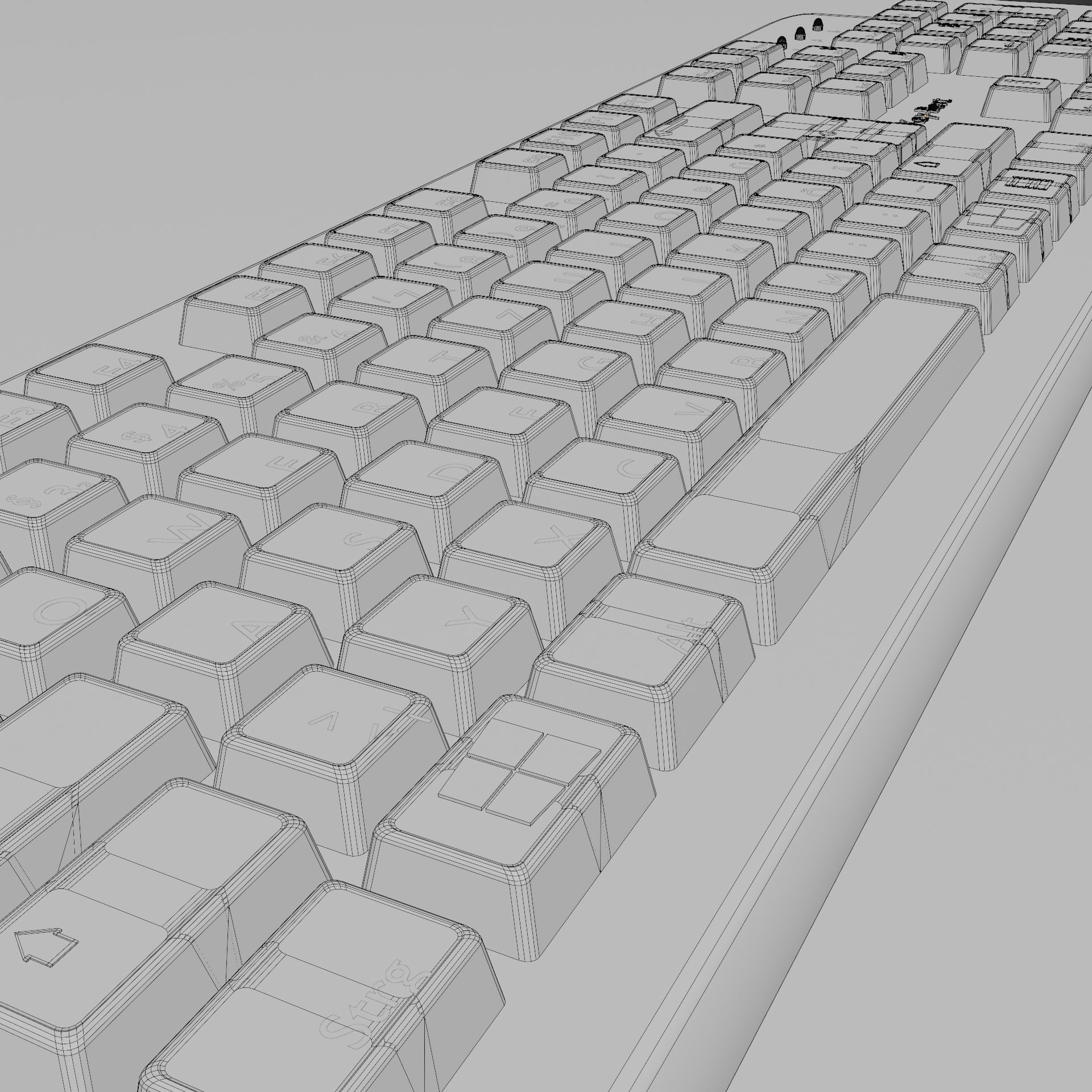 Keyboard - 3D Model Low-poly 3D model_17