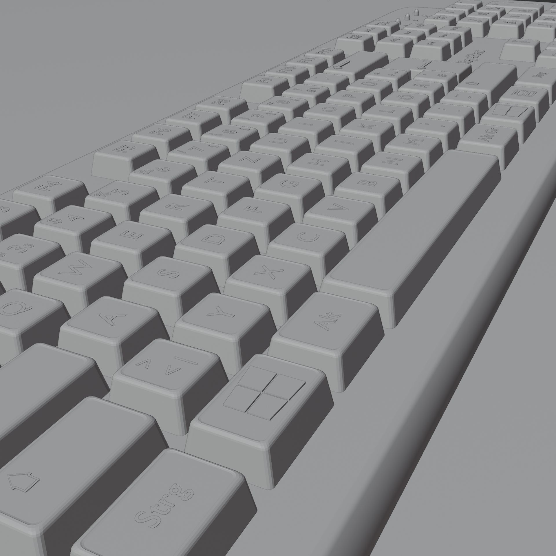 Keyboard - 3D Model Low-poly 3D model_11