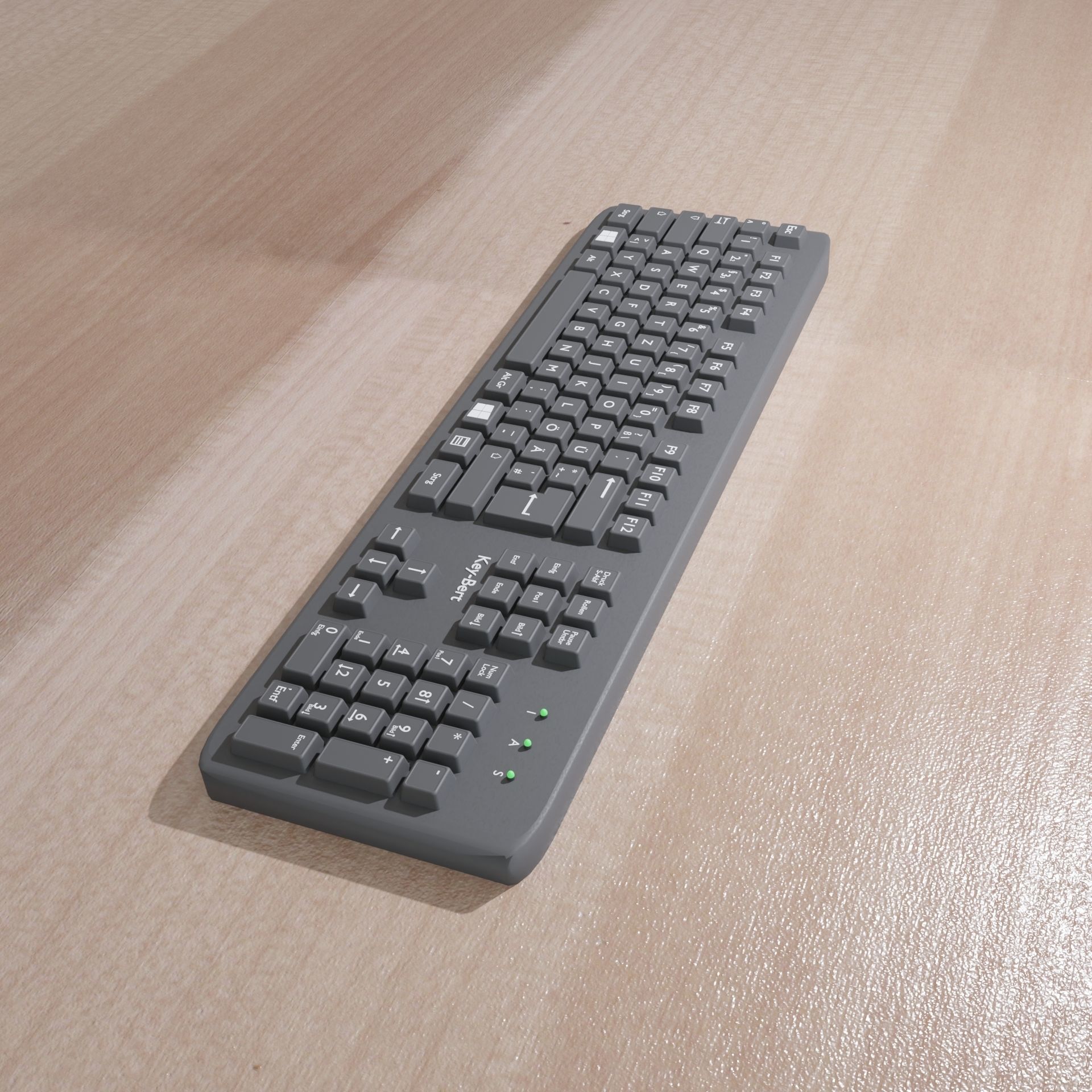 Keyboard - 3D Model Low-poly 3D model_3