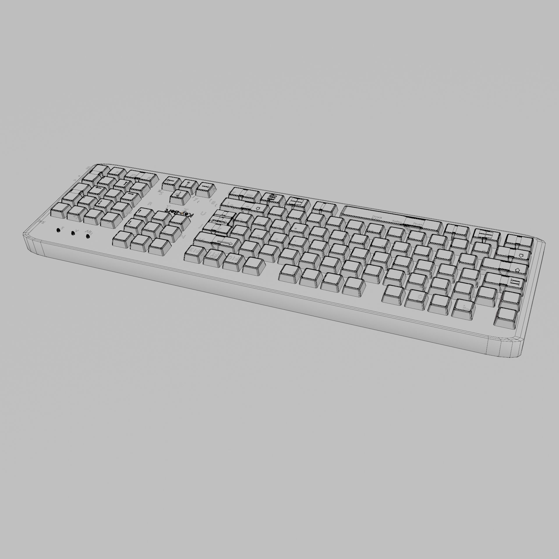 Keyboard - 3D Model Low-poly 3D model_14