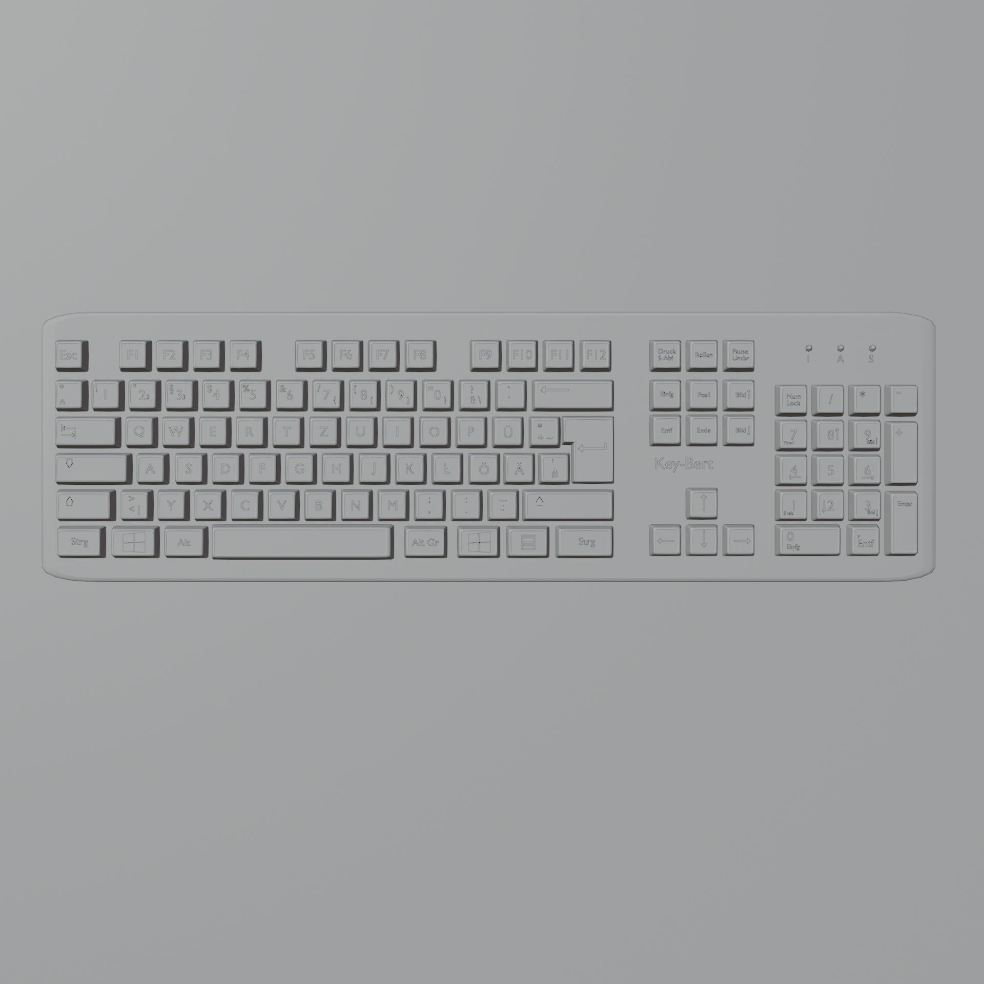 Keyboard - 3D Model Low-poly 3D model_10