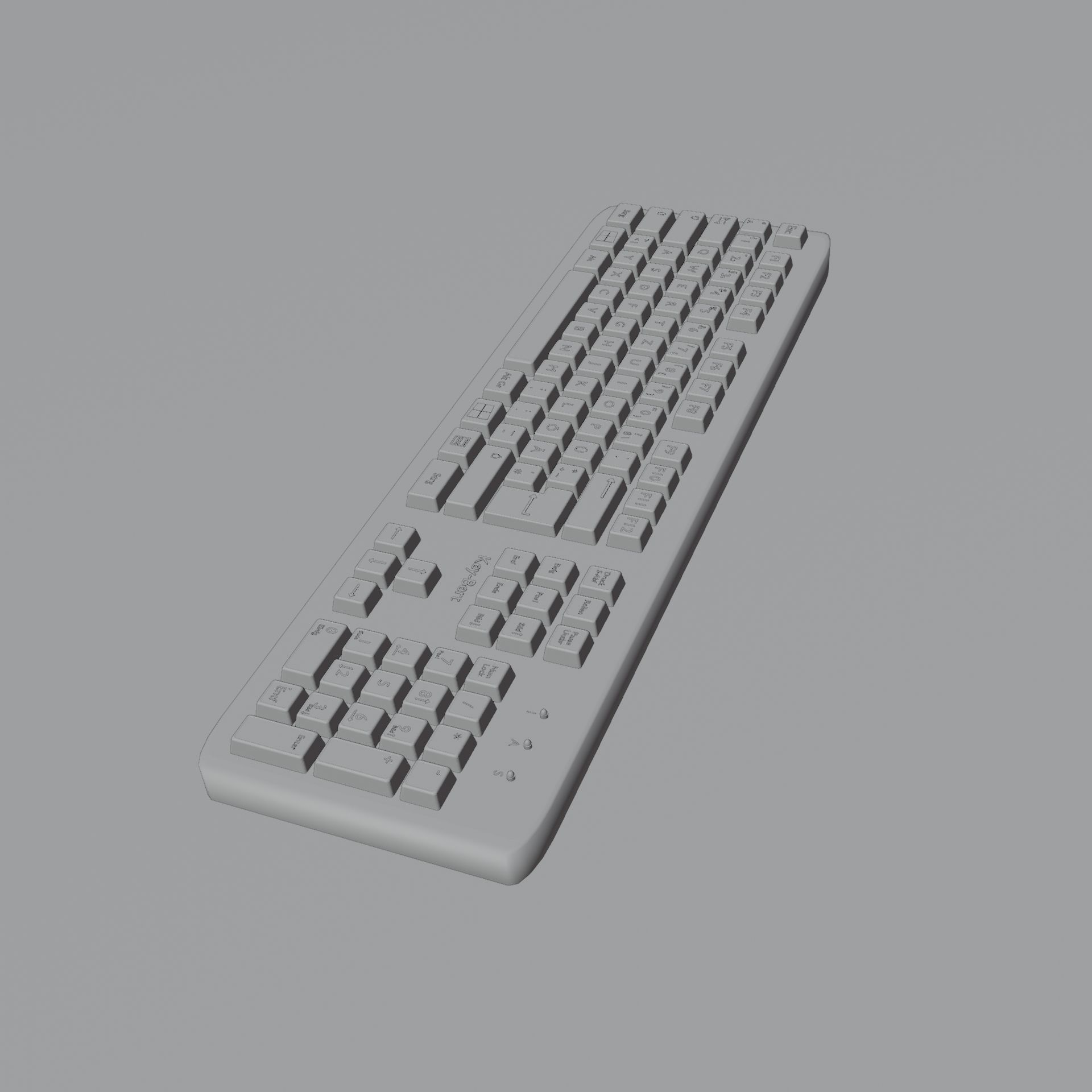 Keyboard - 3D Model Low-poly 3D model_9
