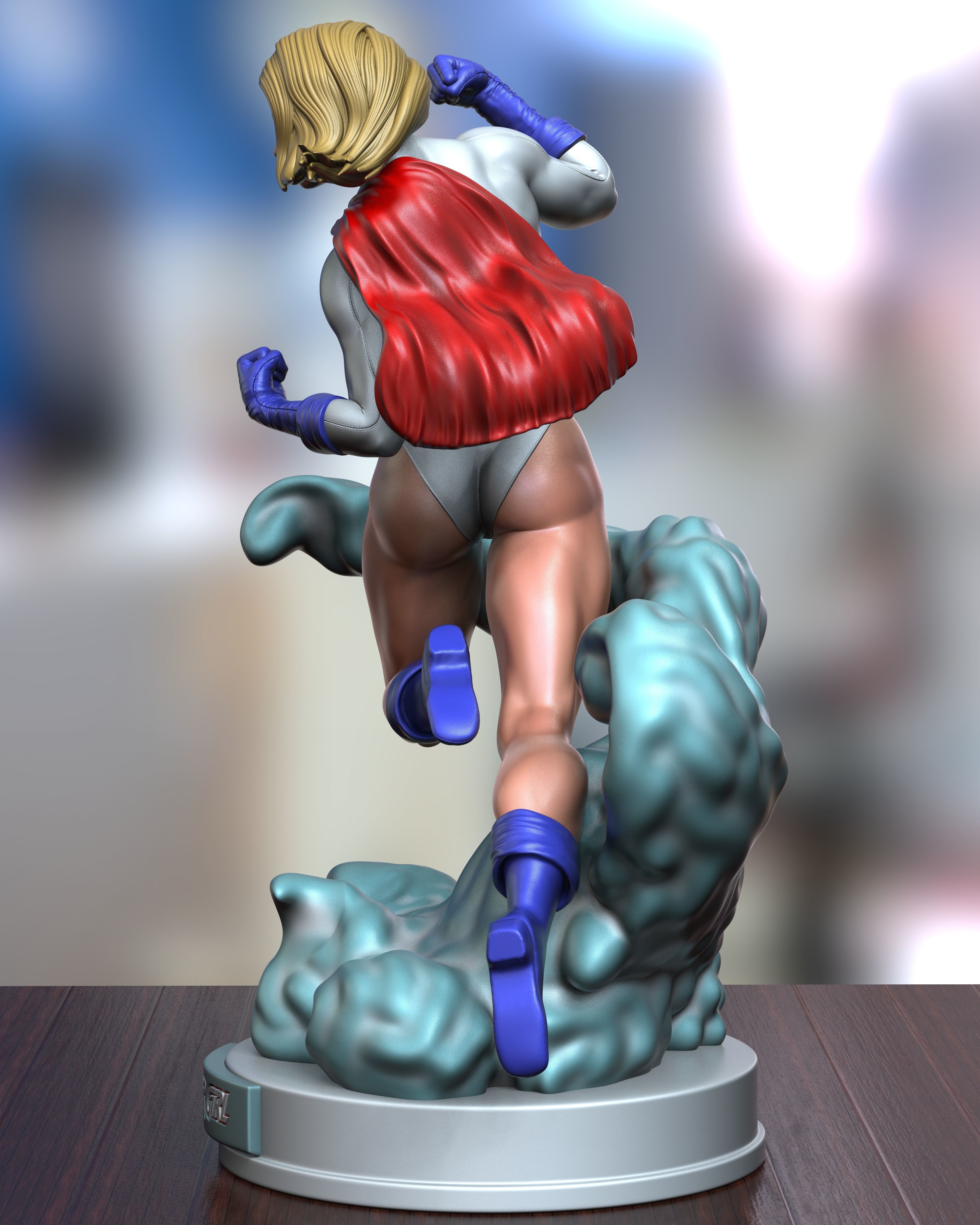 Power Girl 3D print model_4