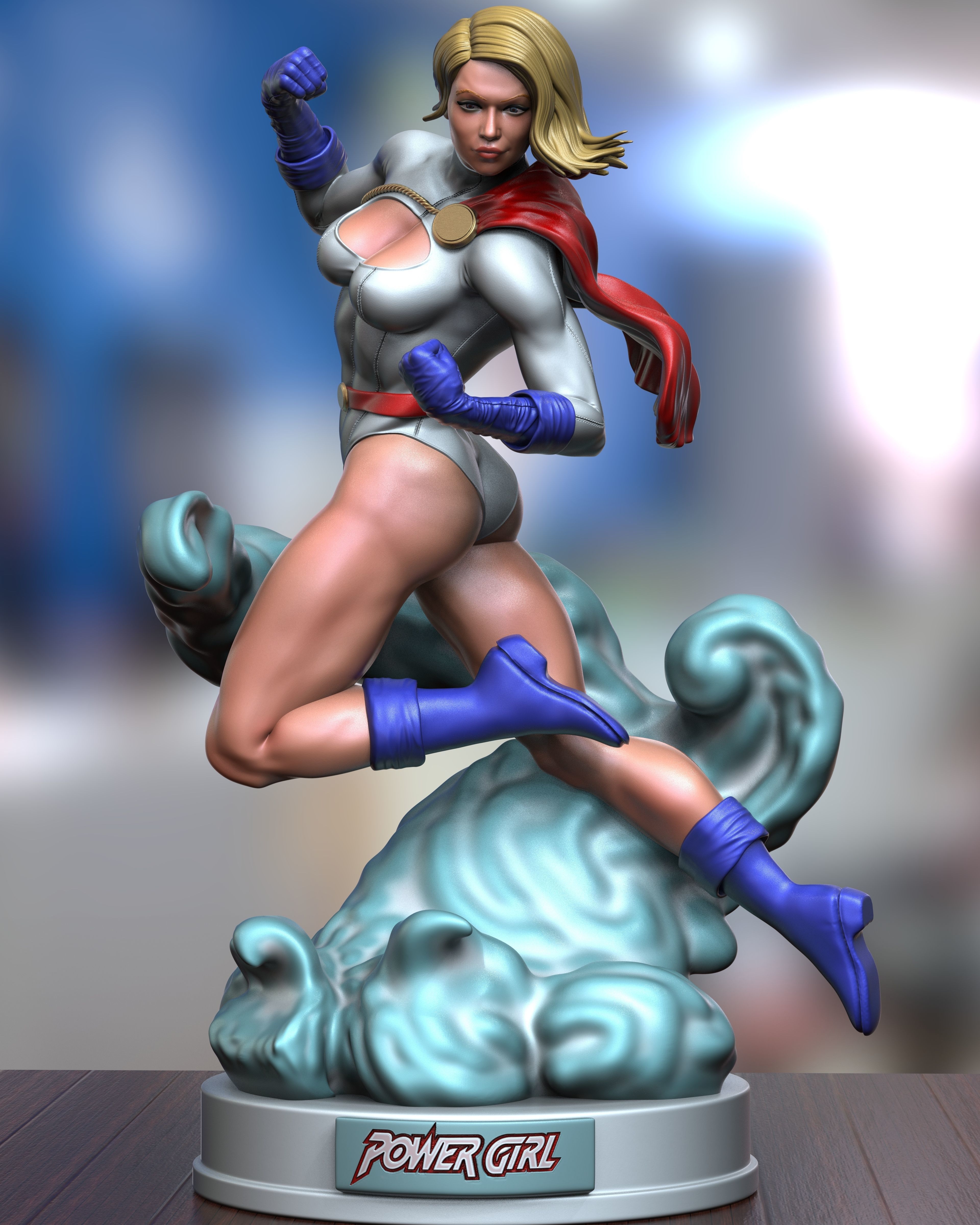 Power Girl 3D print model_1