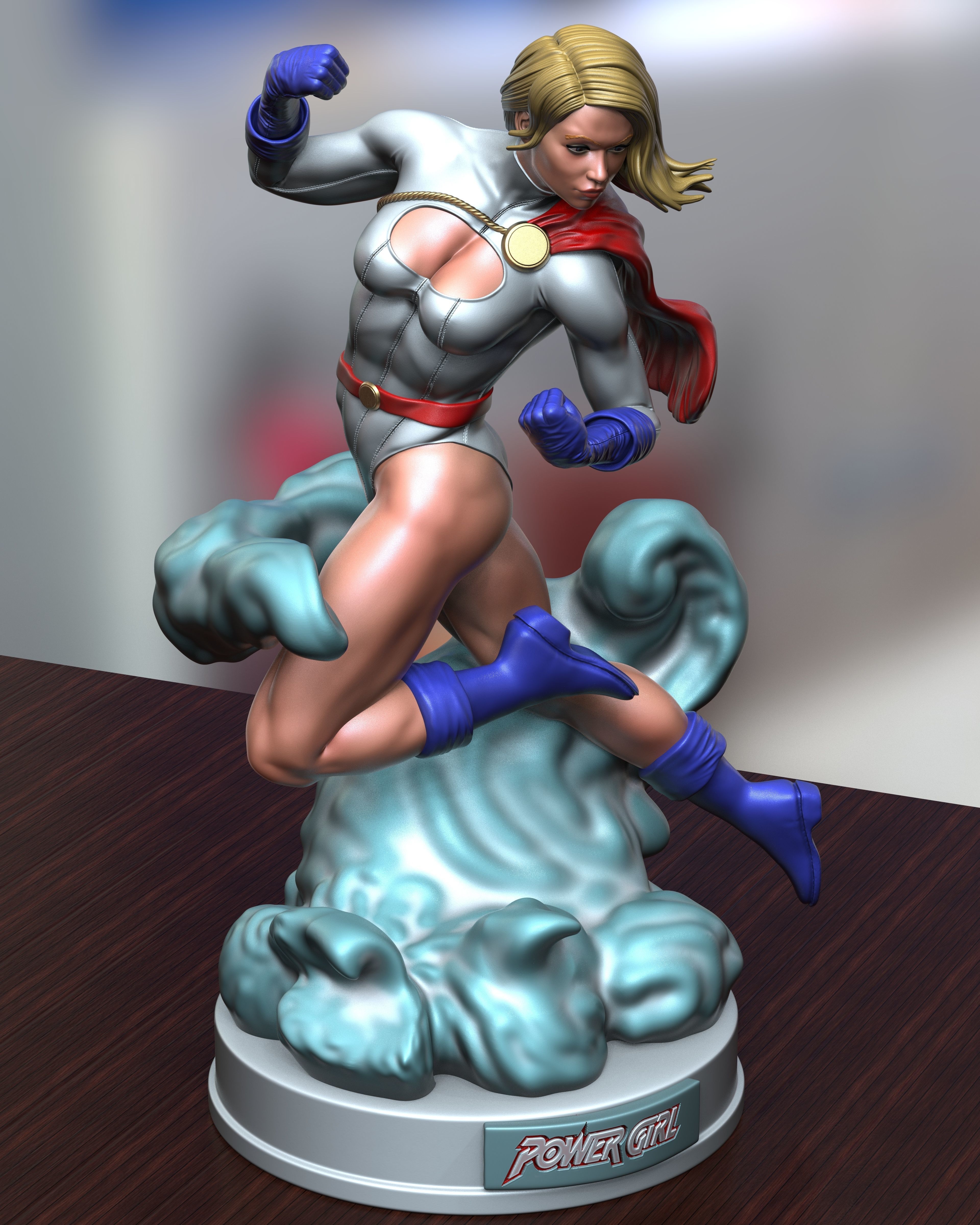 Power Girl 3D print model_2