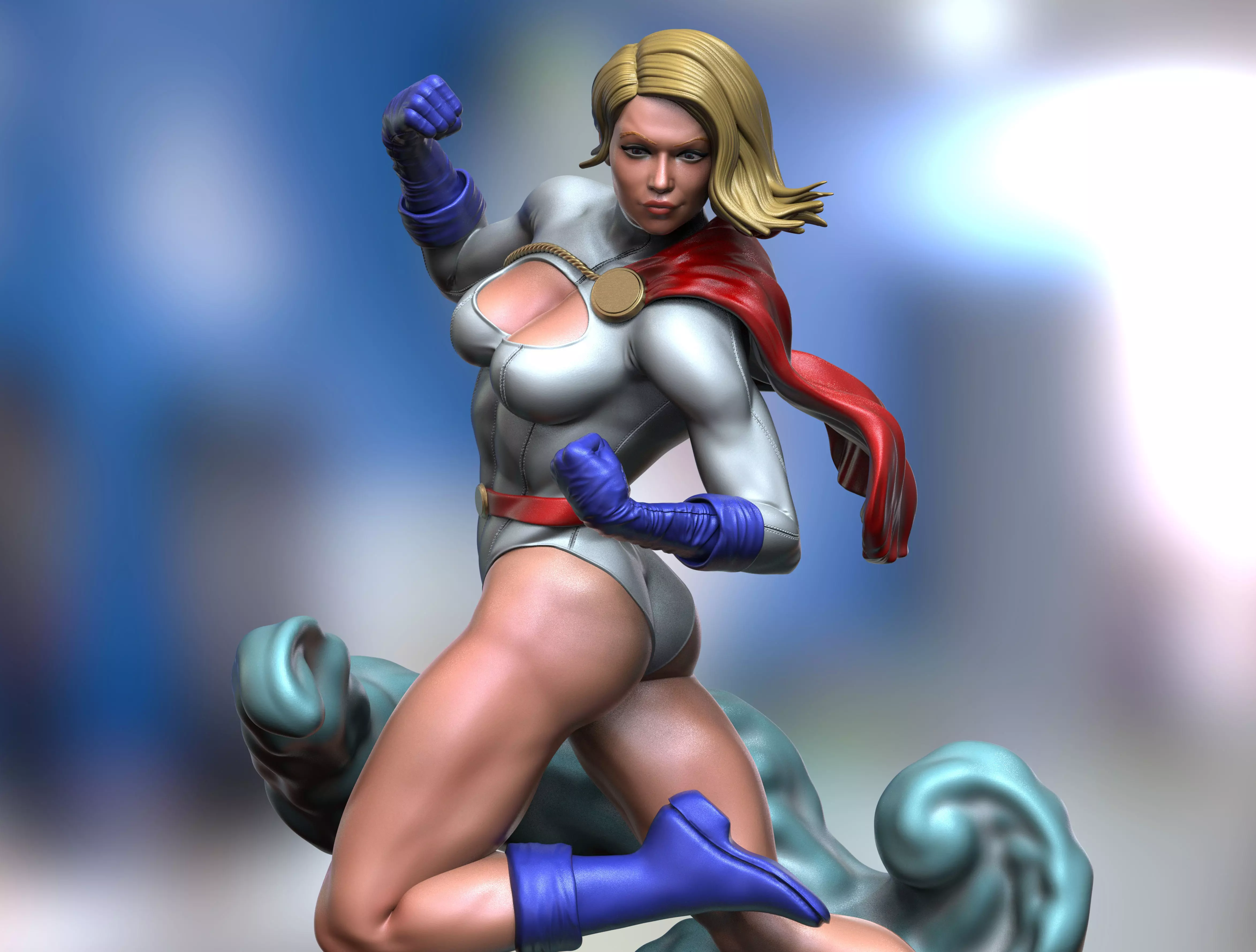 Power Girl 3D print model_0