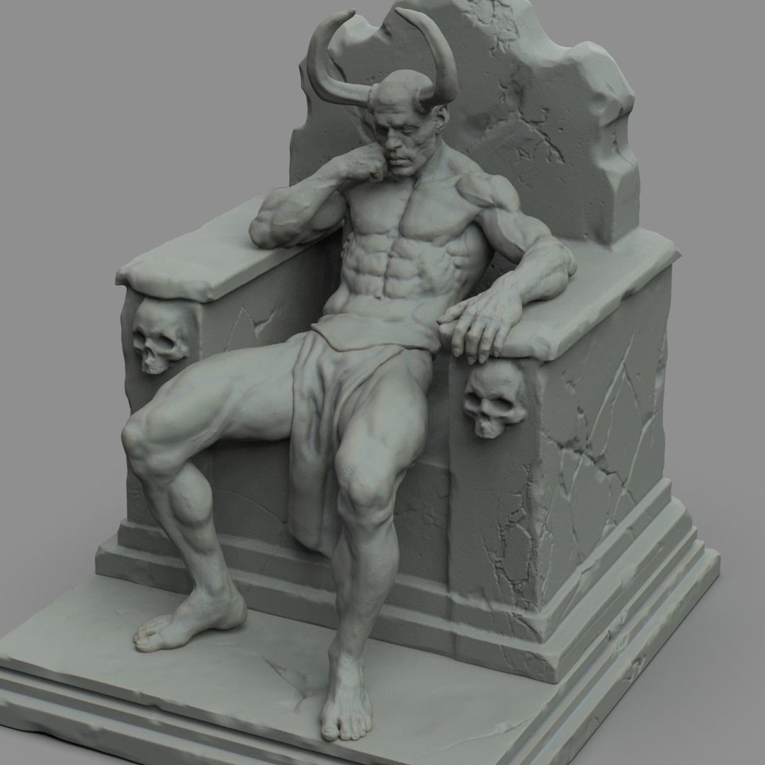 Devil 3D print model_3