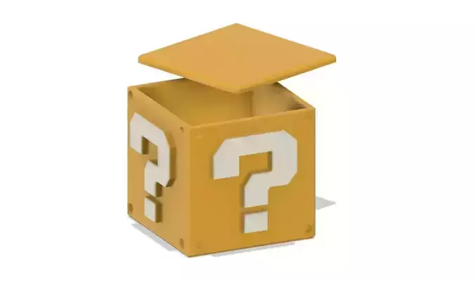 Mario Question Block Storage Box