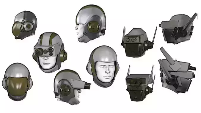 Sci Fi Helmet Pack 