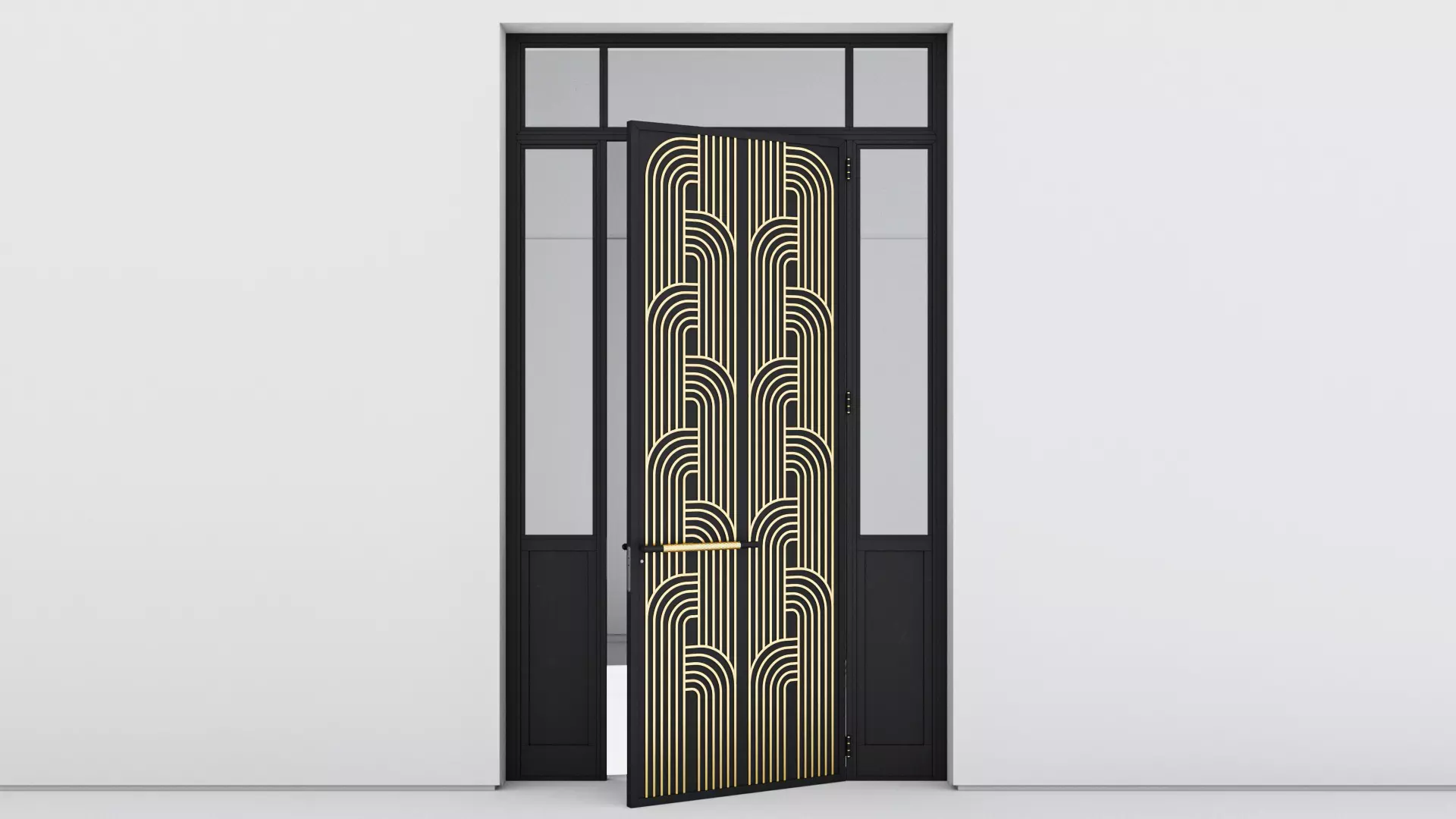 Aluminium door 307 3D model_0