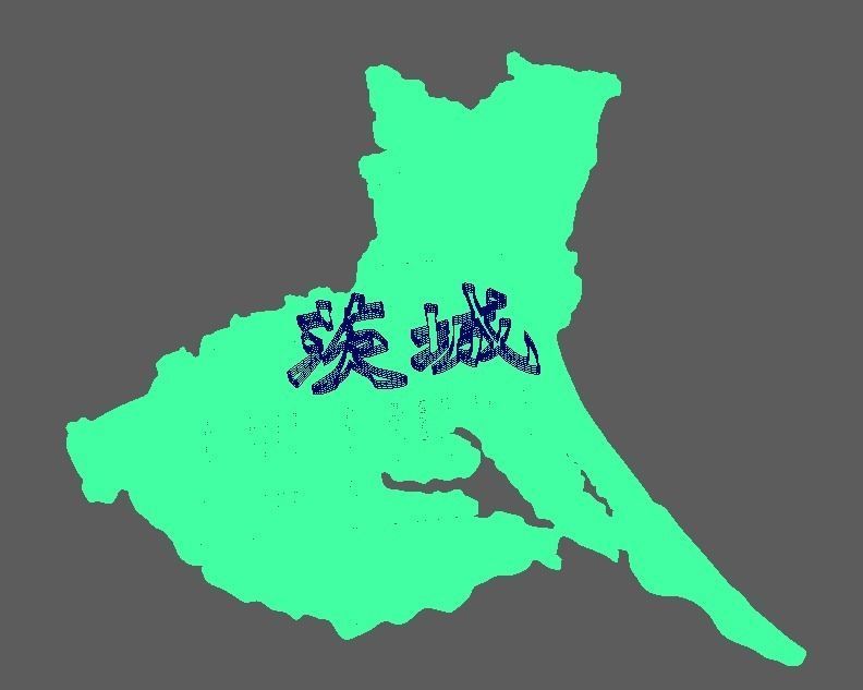 Ibaraki map 3D model_8