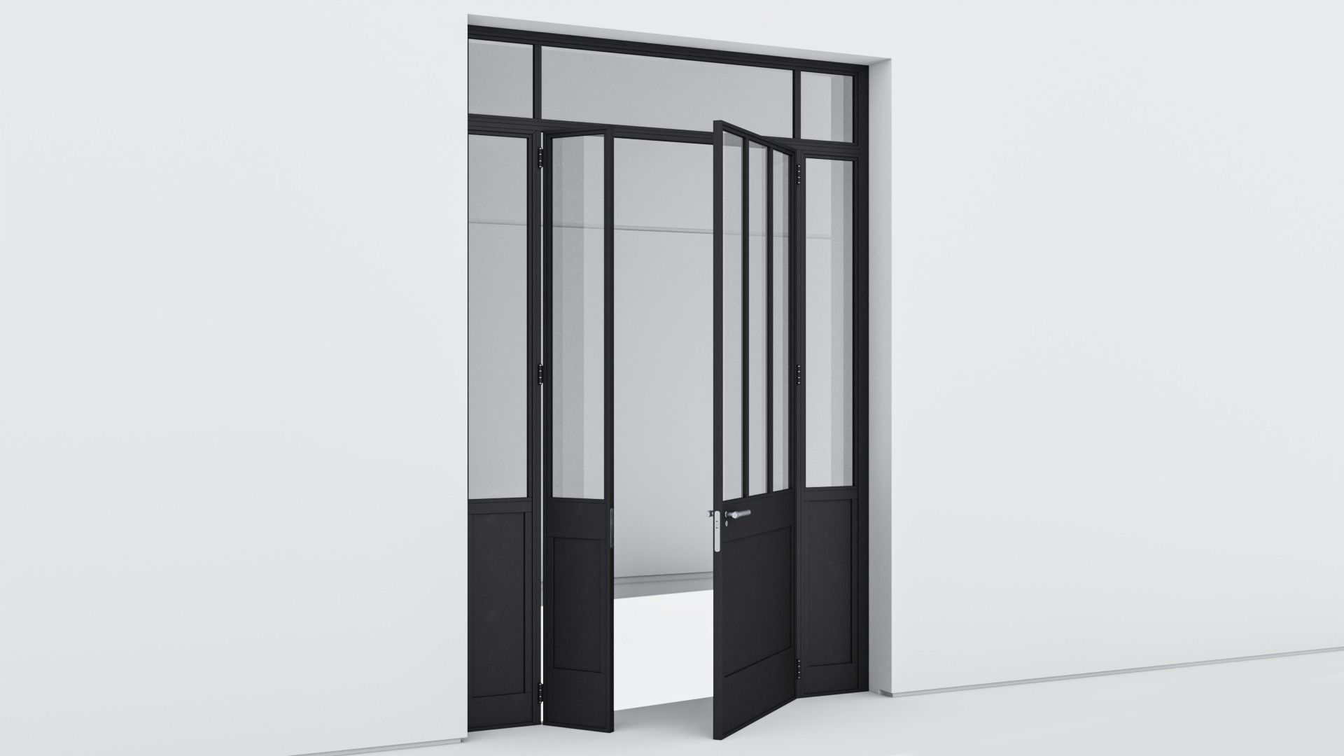 Aluminium door 308 3D model_3