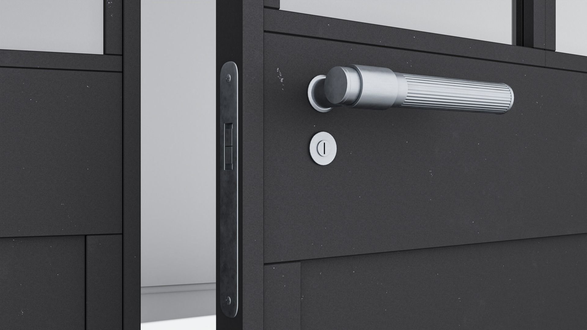 Aluminium door 308 3D model_4