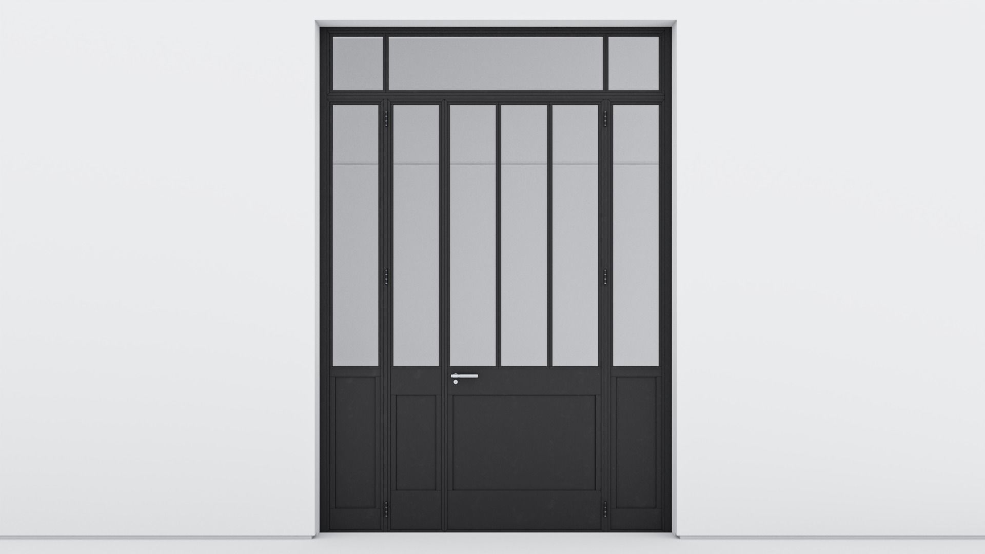 Aluminium door 308 3D model_1
