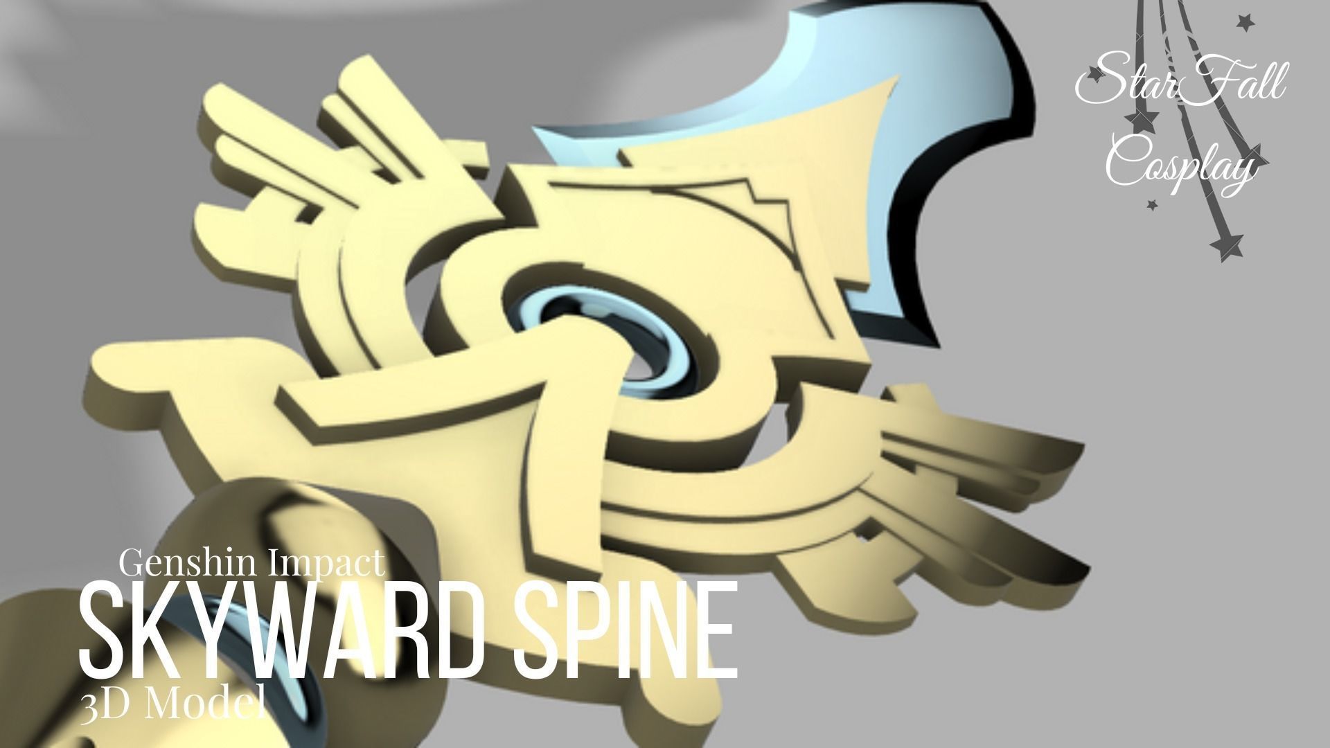 Skyward Spine Genshin Impact 3D print model_3