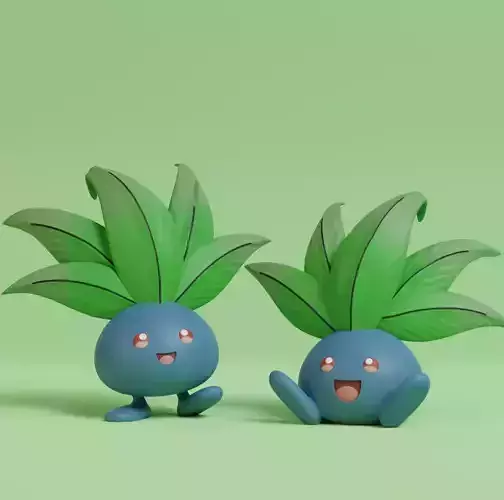 Pokemon - Oddish with 2 poses