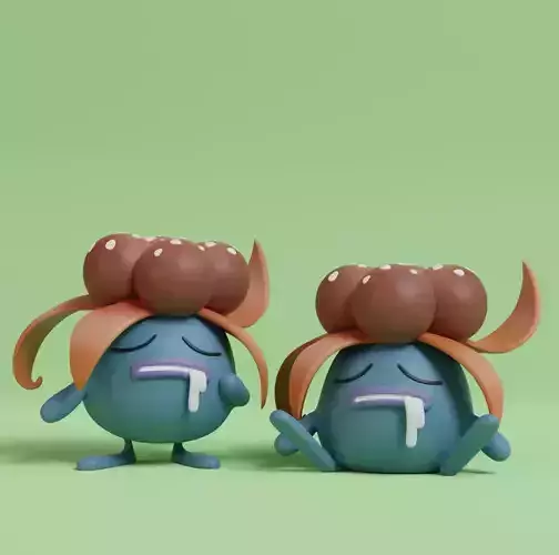 Pokemon - Gloom with 2 poses 3D print model