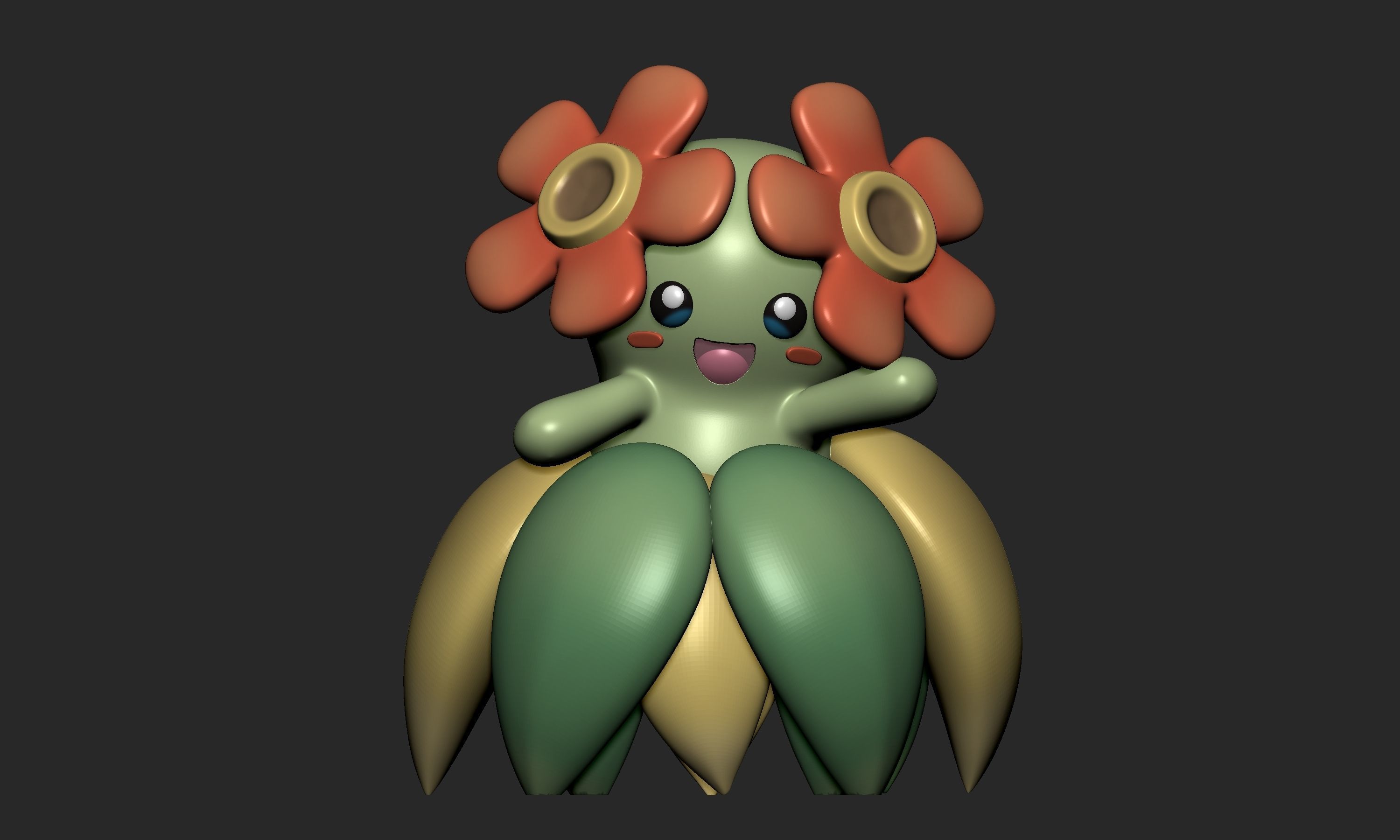 Pokemon - Bellossom with 2 poses 3D print model_1