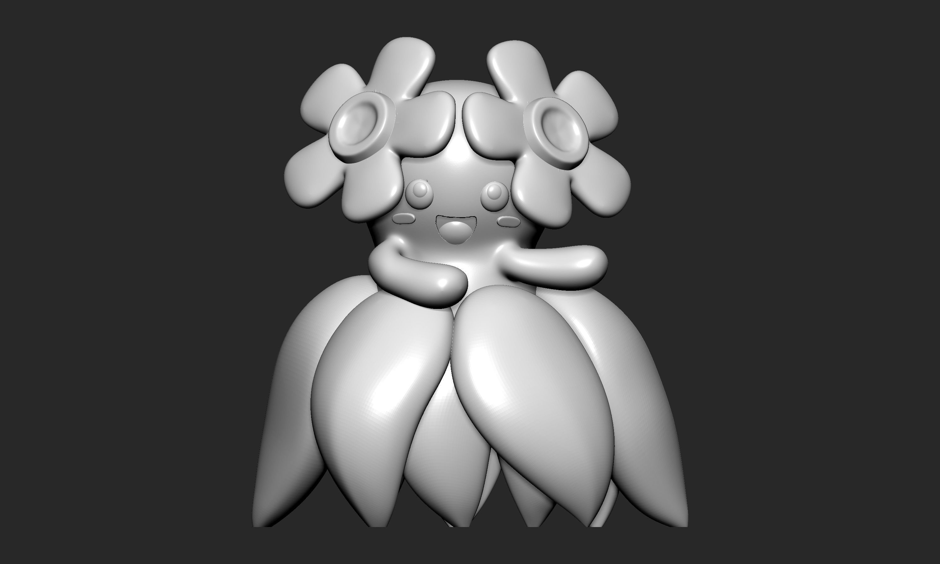 Pokemon - Bellossom with 2 poses 3D print model_7