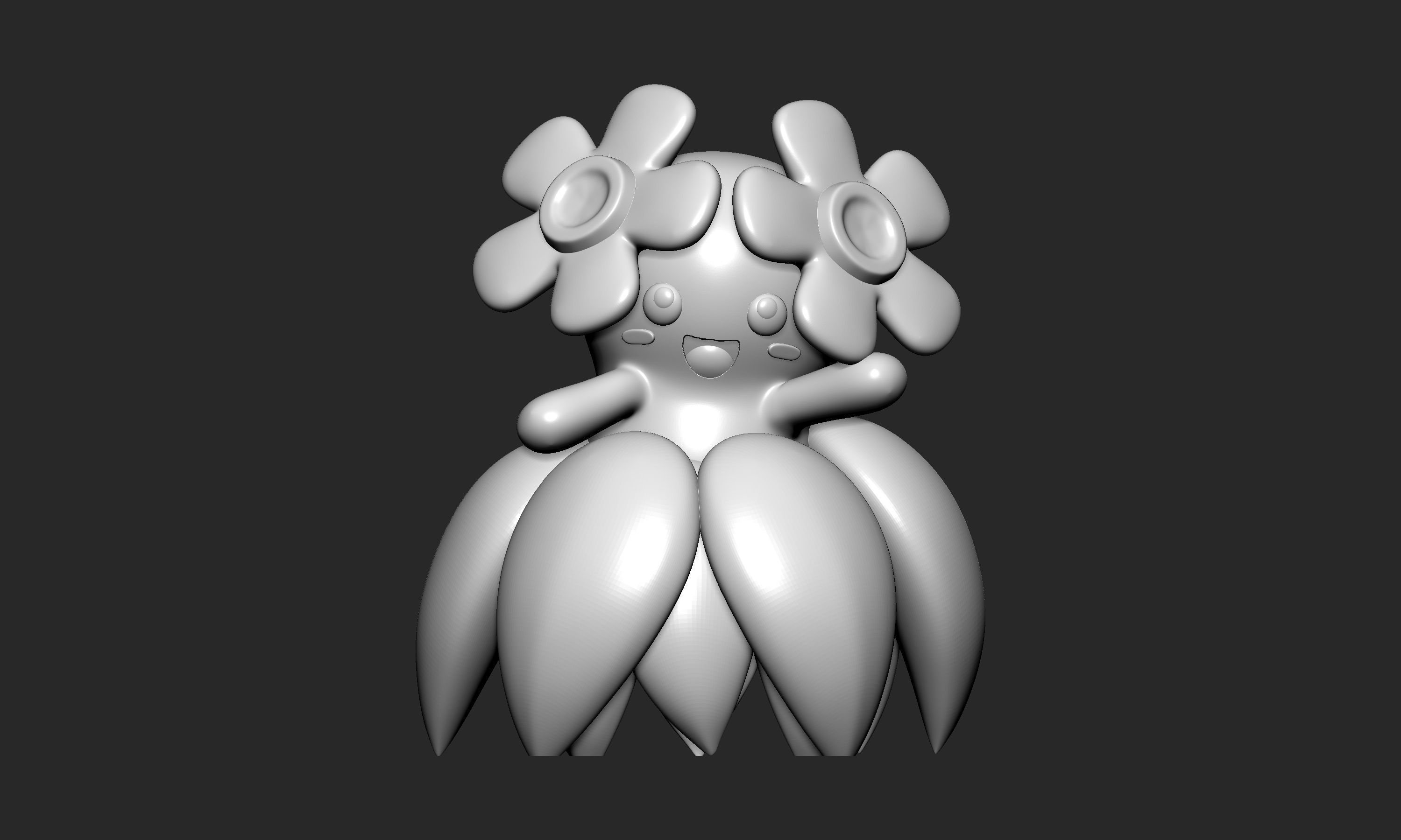 Pokemon - Bellossom with 2 poses 3D print model_3