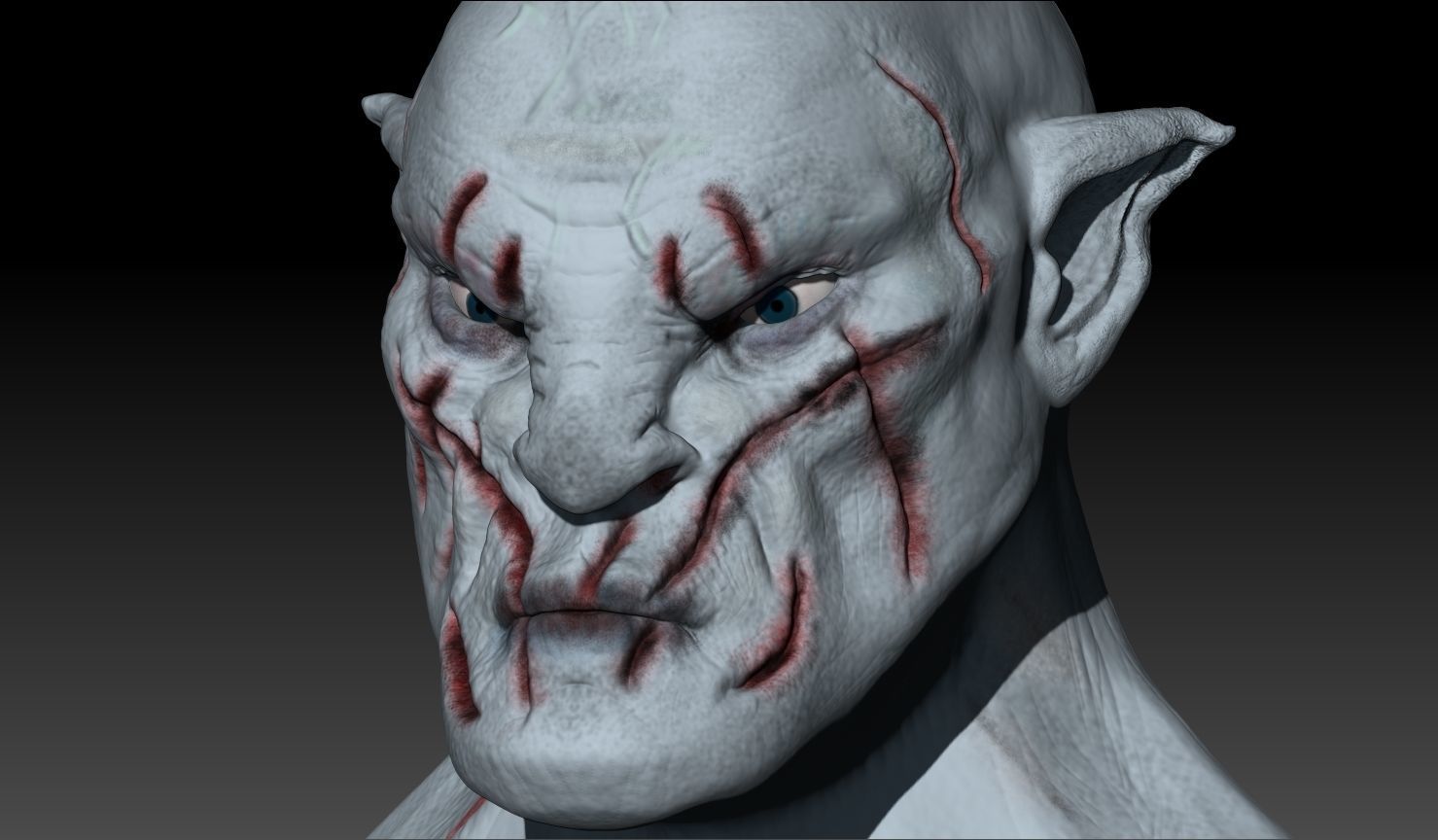 Azog The Defiler figurine 3D model_3
