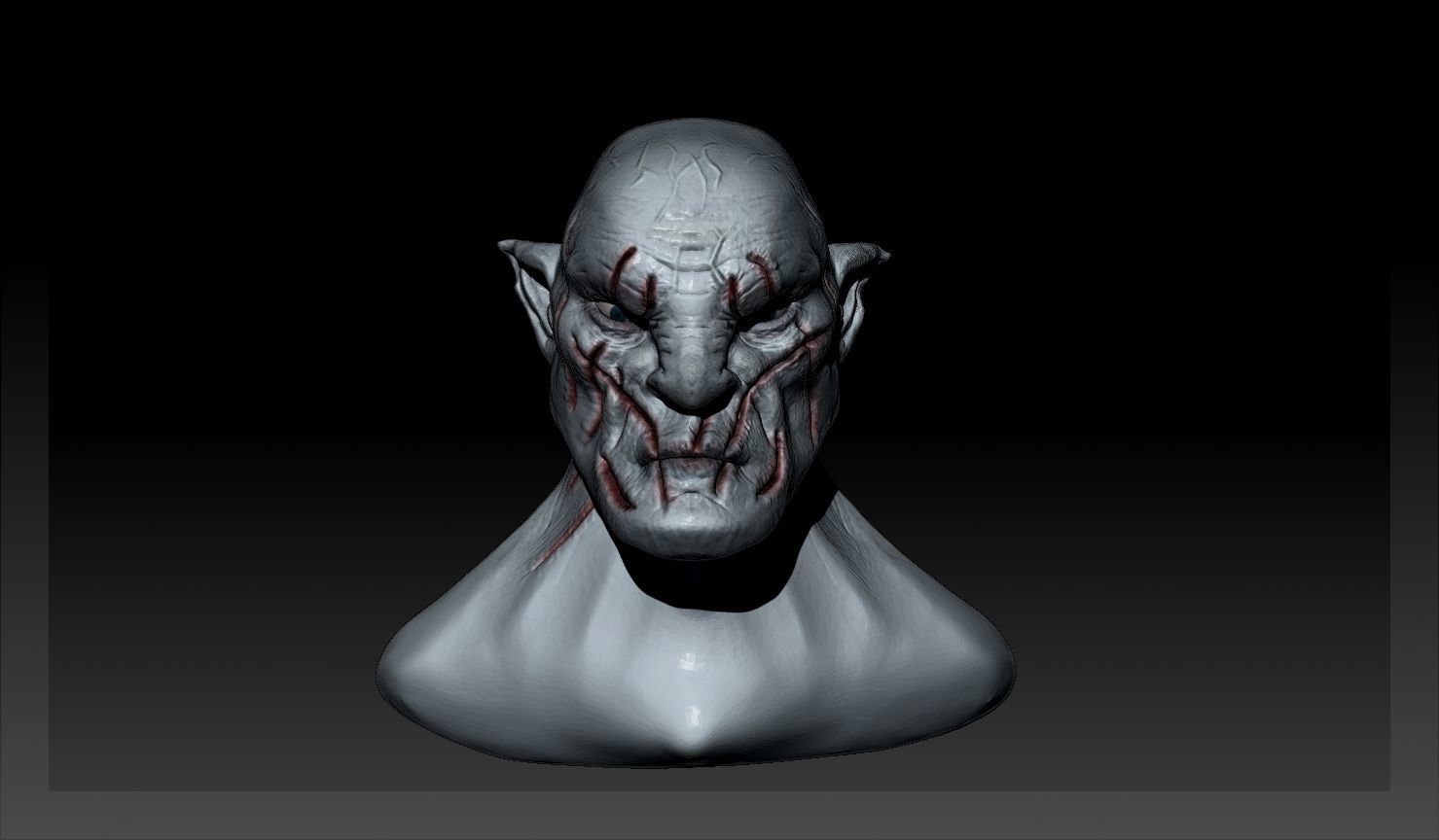 Azog The Defiler figurine 3D model_4