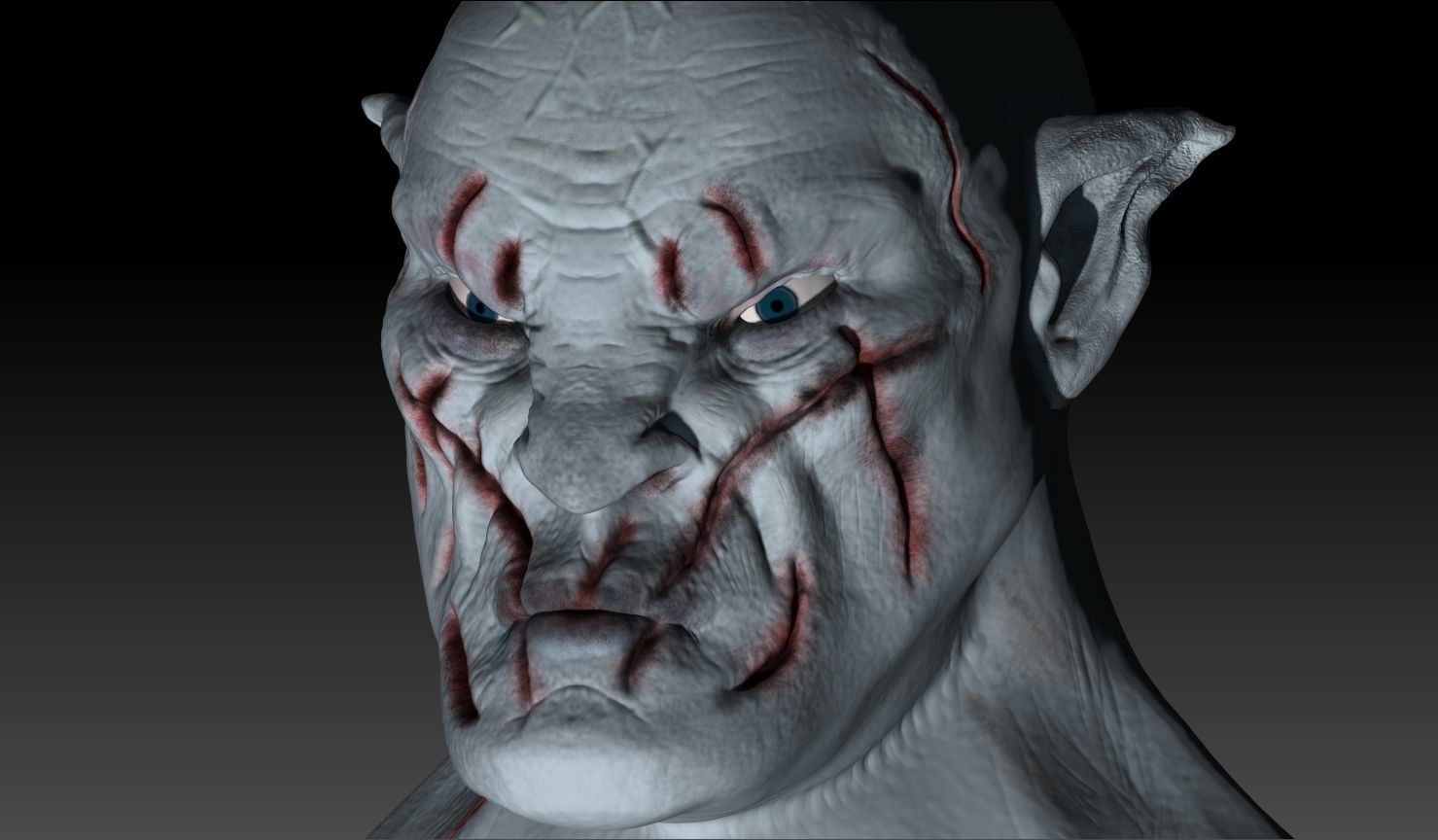 Azog The Defiler figurine 3D model_2