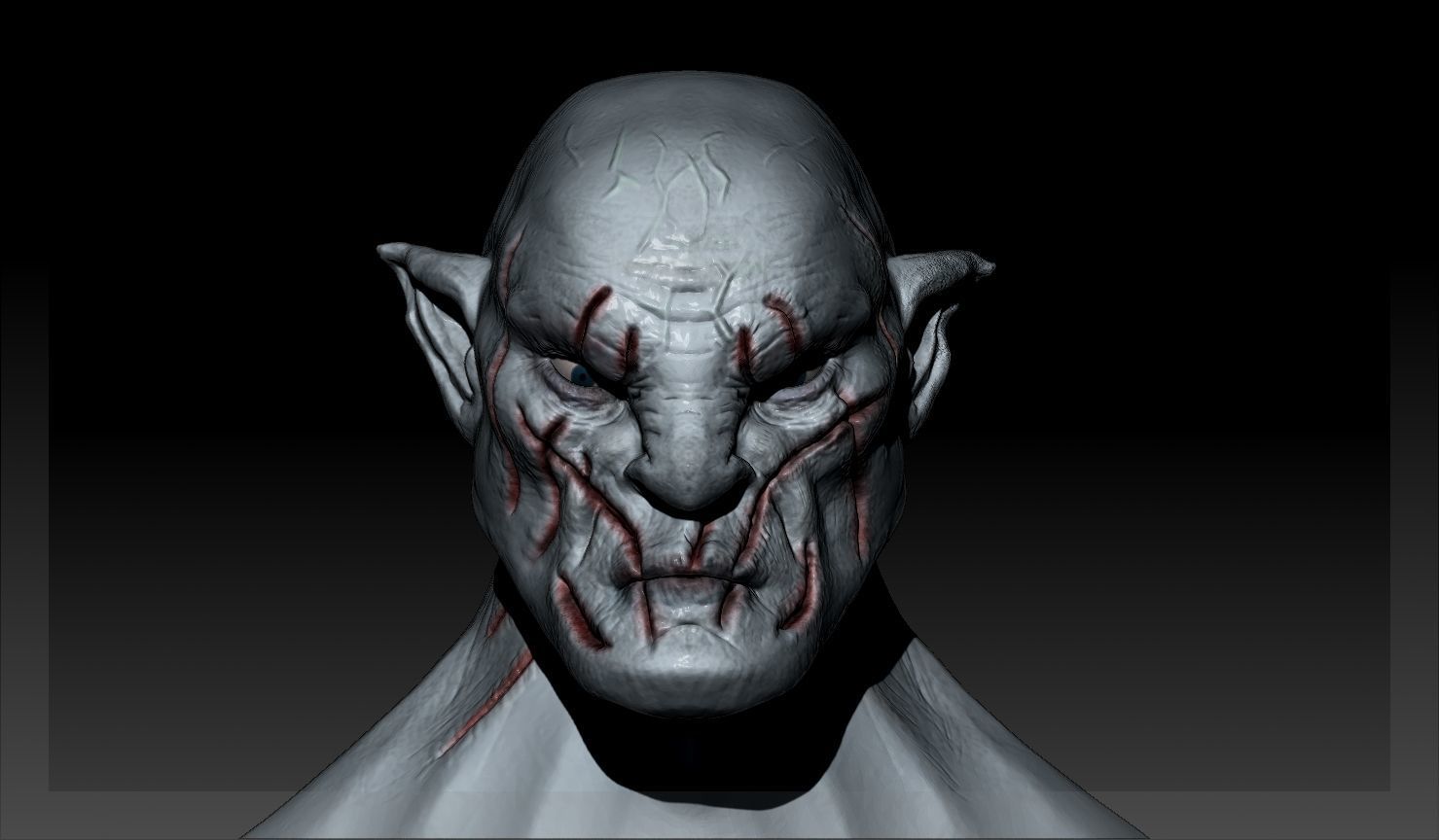 Azog The Defiler figurine 3D model_1