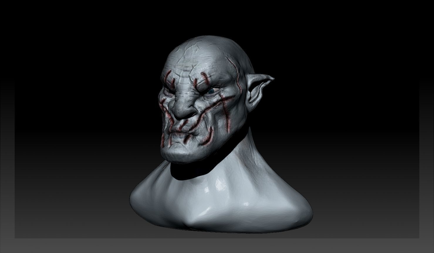 Azog The Defiler figurine 3D model_6