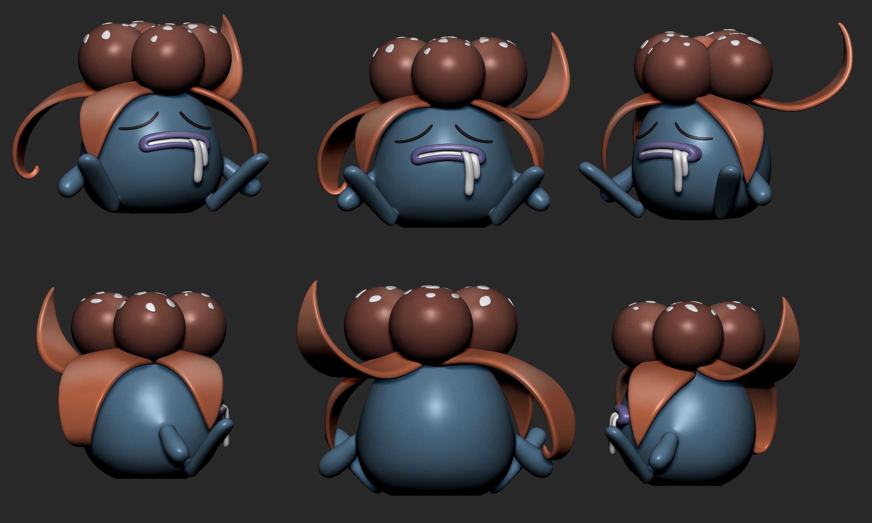 Pokemon - Oddish Gloom Vileplume and Bellossom 3D print model_6