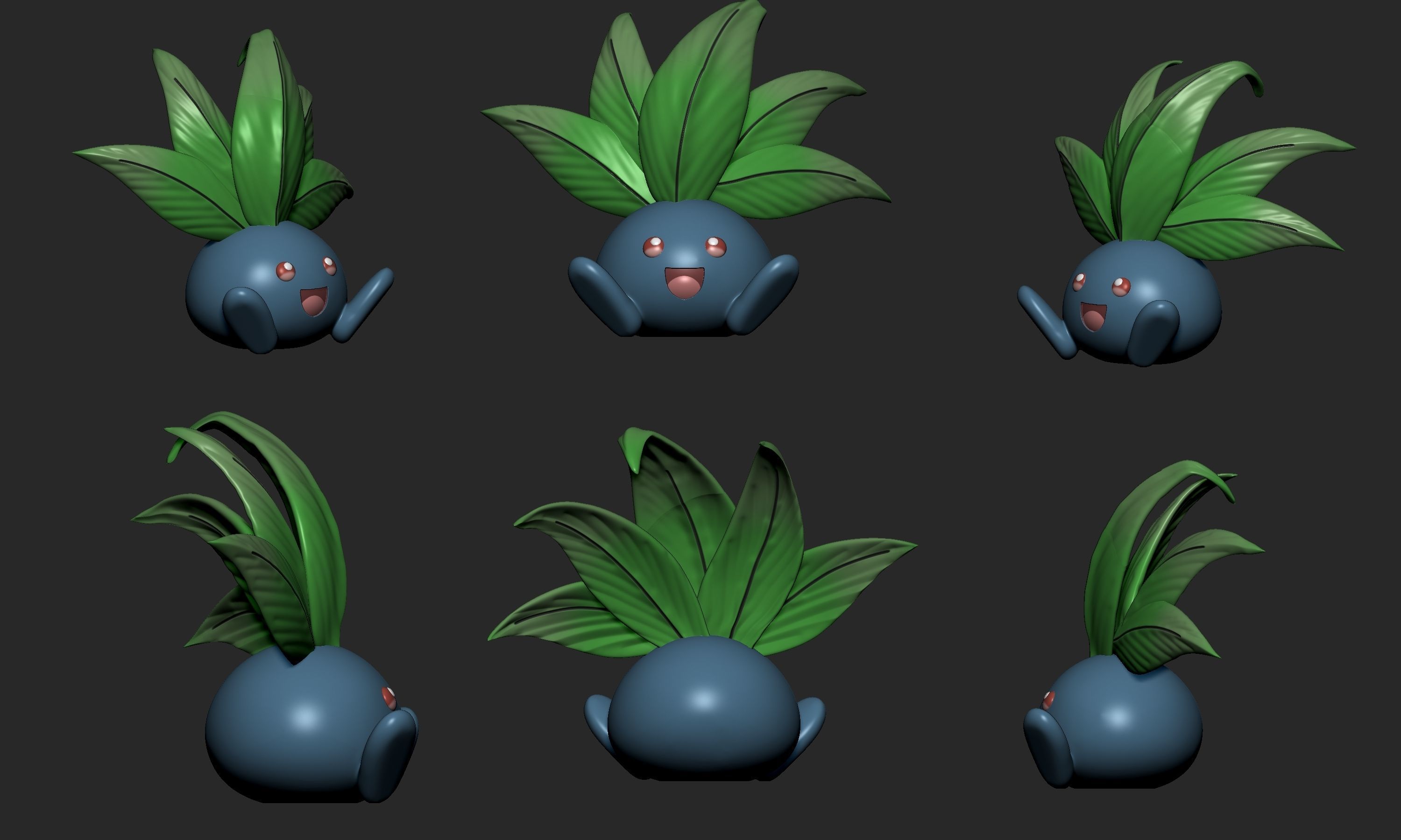 Pokemon - Oddish Gloom Vileplume and Bellossom 3D print model_2