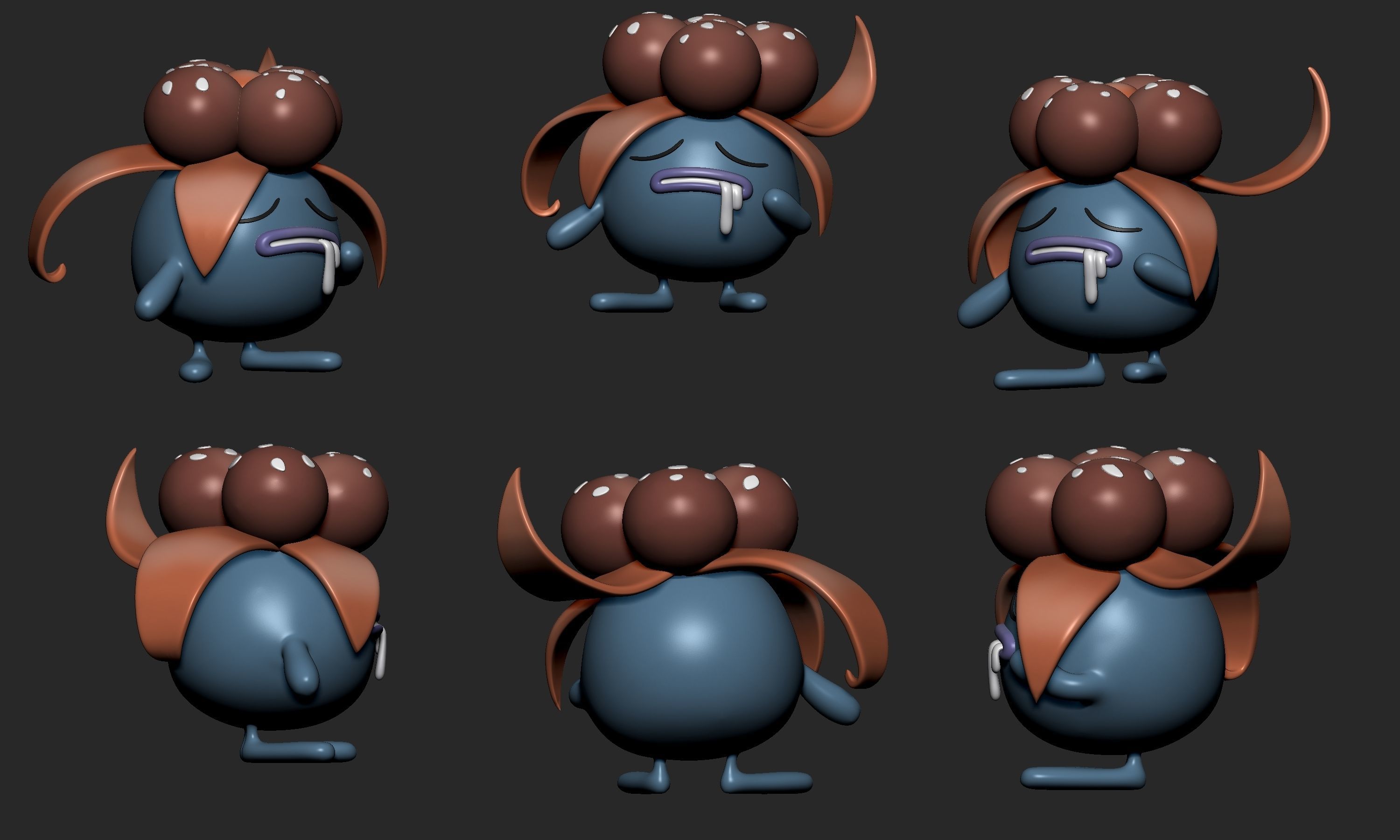 Pokemon - Oddish Gloom Vileplume and Bellossom 3D print model_5