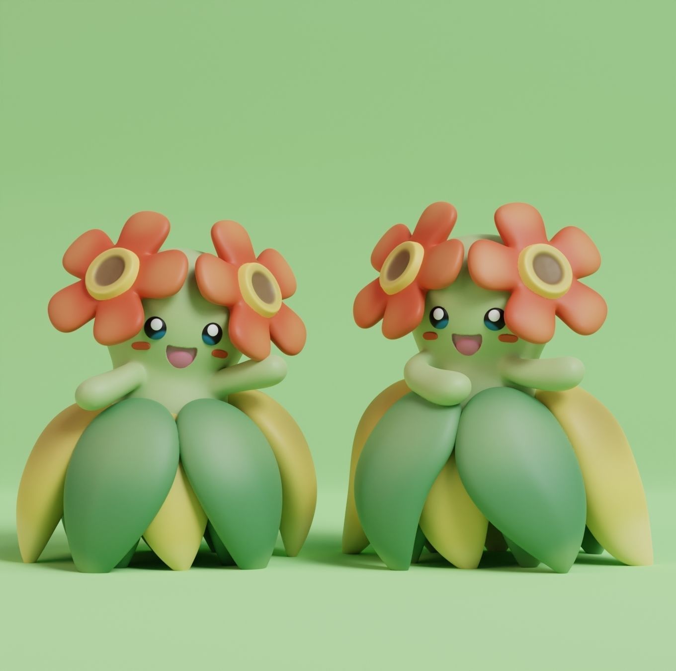 Pokemon - Oddish Gloom Vileplume and Bellossom 3D print model_10